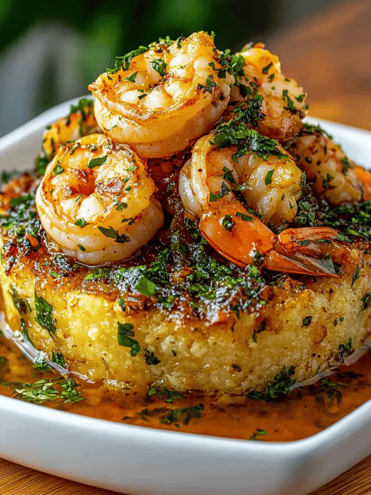 Garlic Shrimp Mofongo