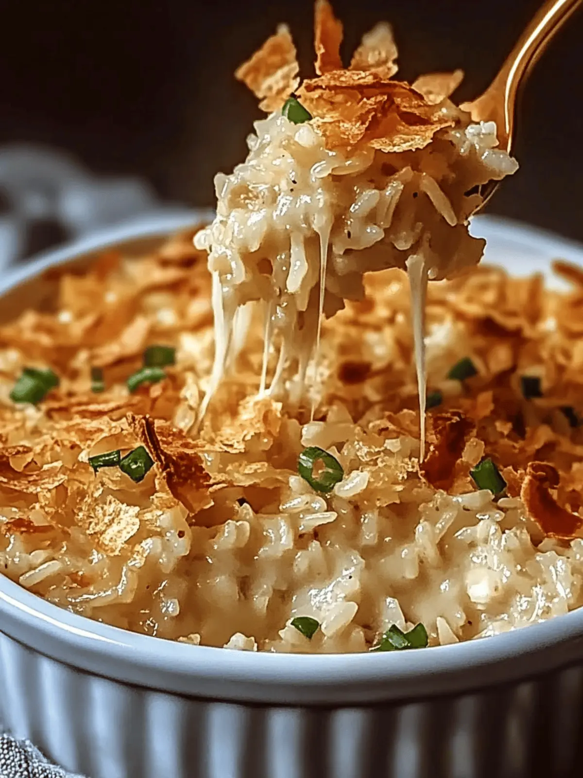 French Onion Chicken Rice Bake