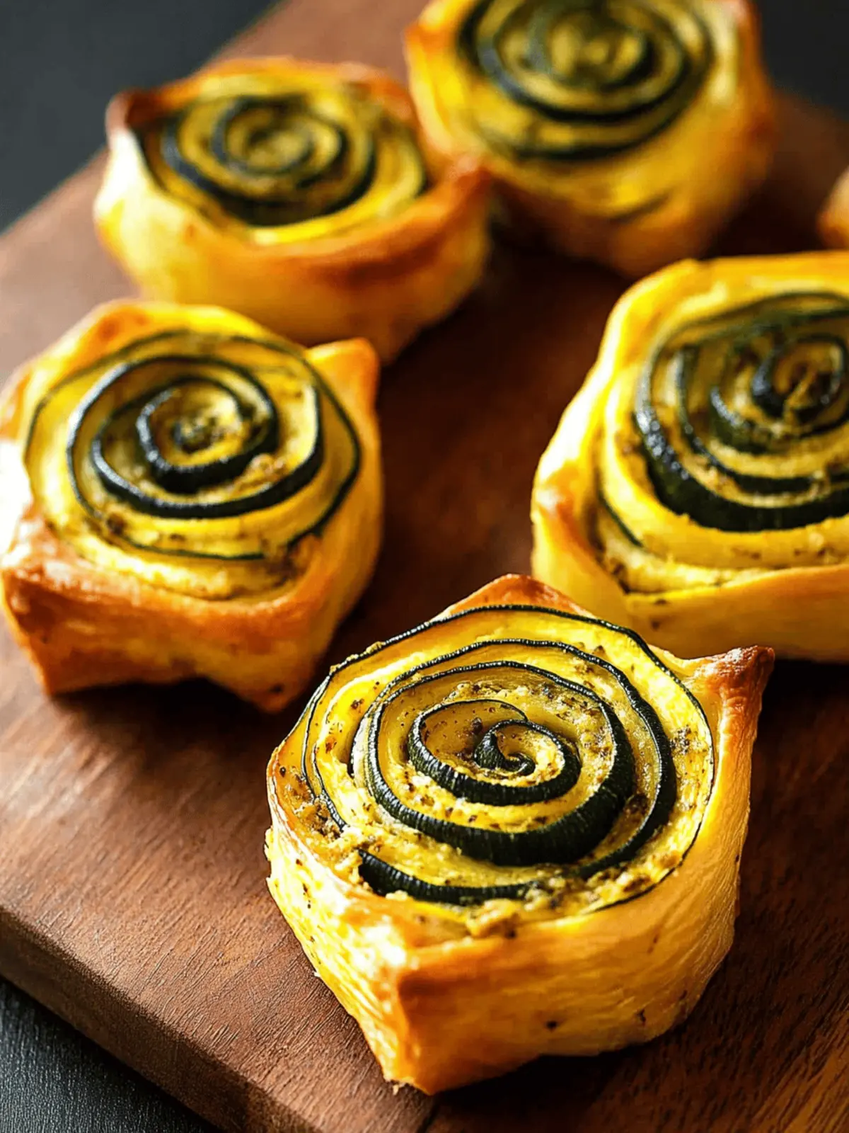 Pesto Zucchini Rosettes