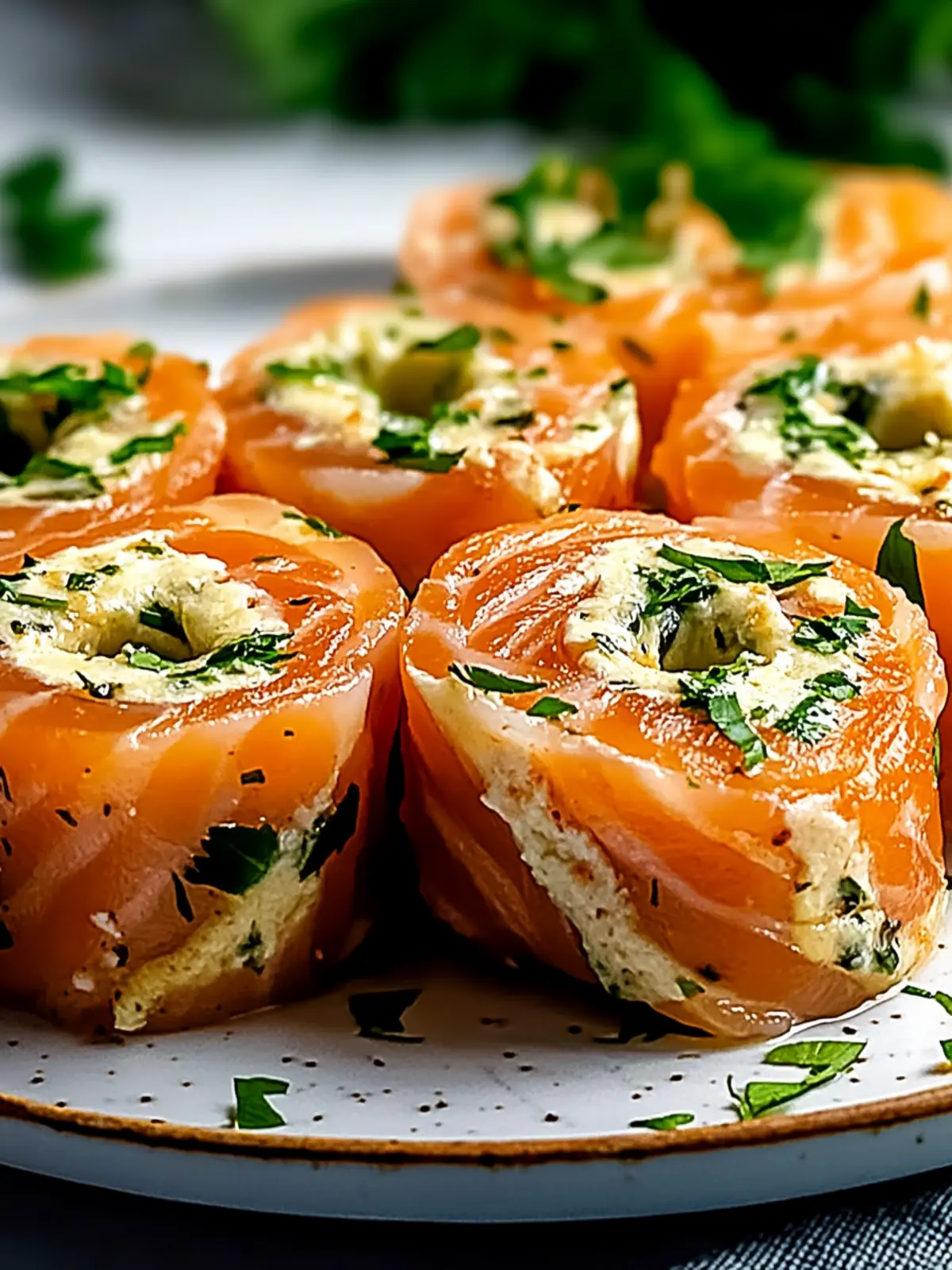 Stuffed Salmon Pinwheels
