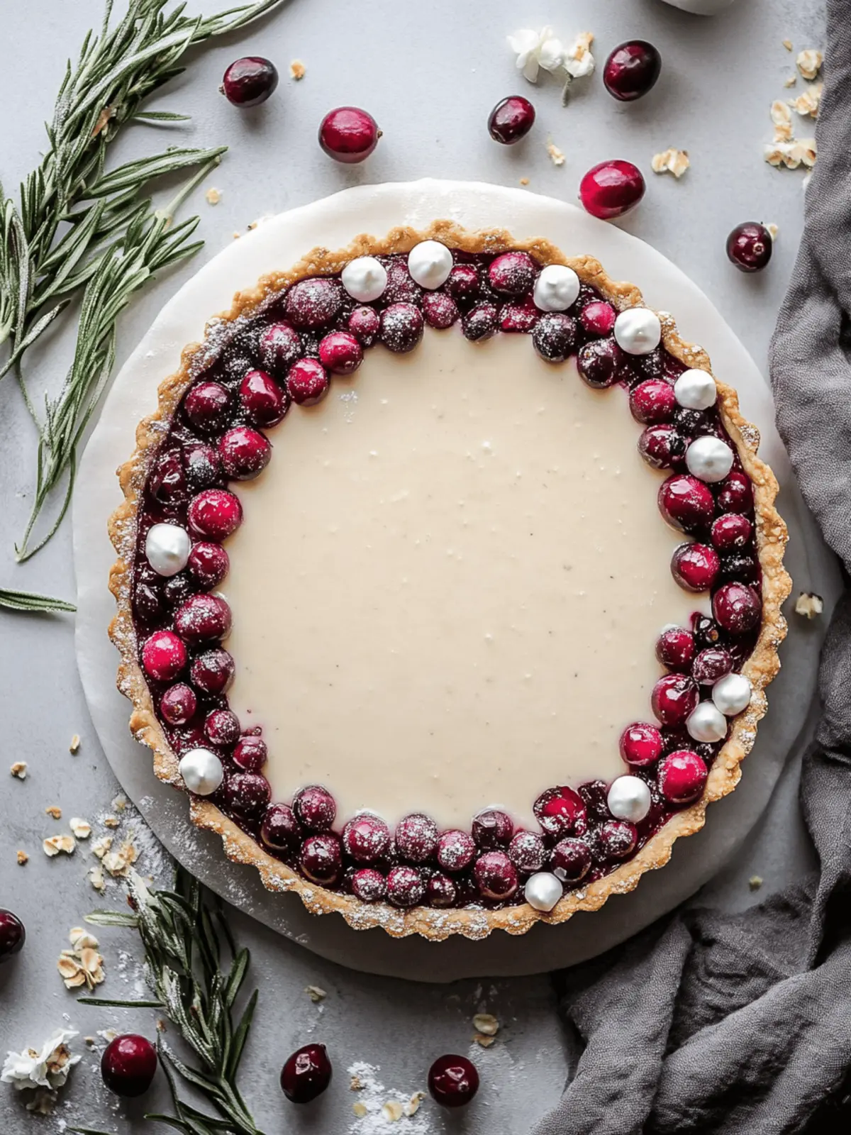 Chocolate Cranberry Tart