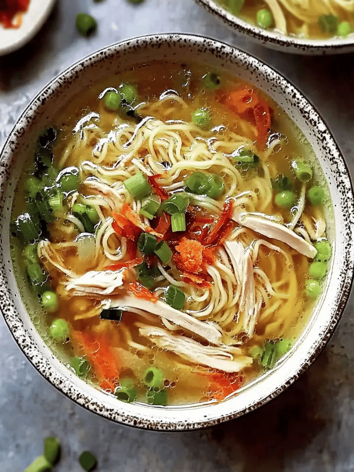 Aromatic Ginger Garlic Chicken Noodle Soup