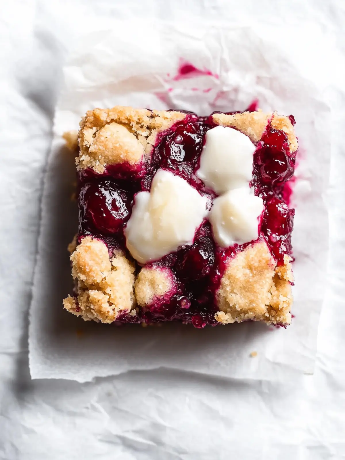 Cranberry Crumble Bars