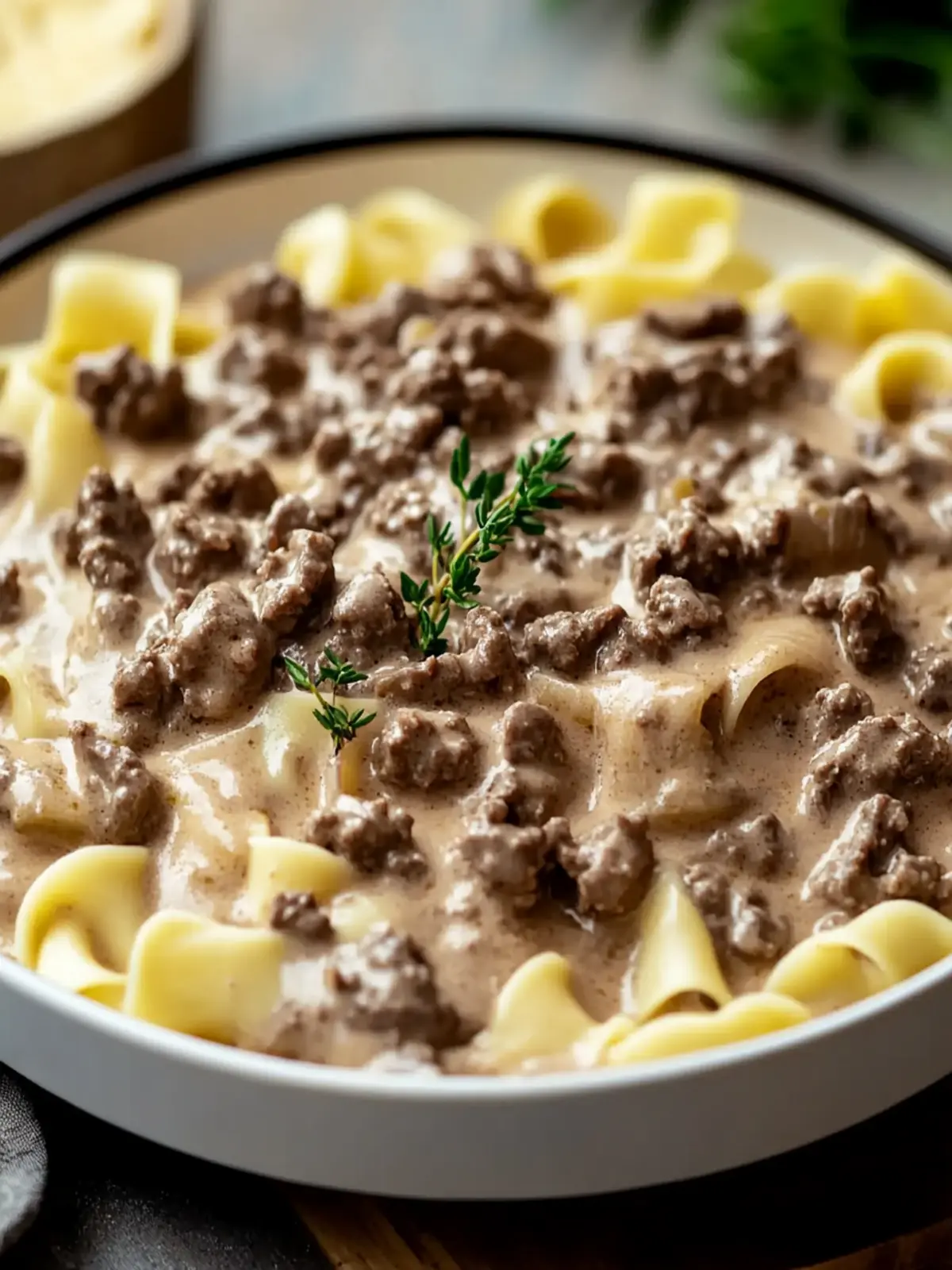 Beef Stroganoff with Ground Beef