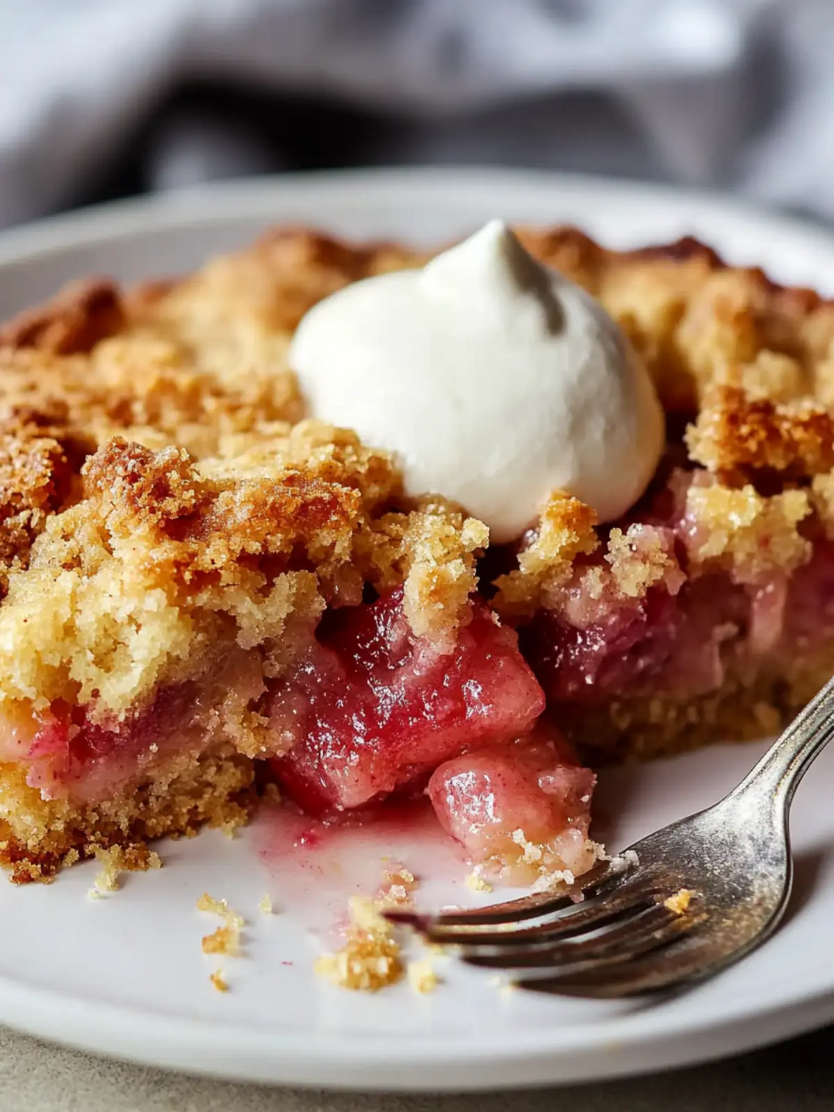 Rhubarb Dump Cake