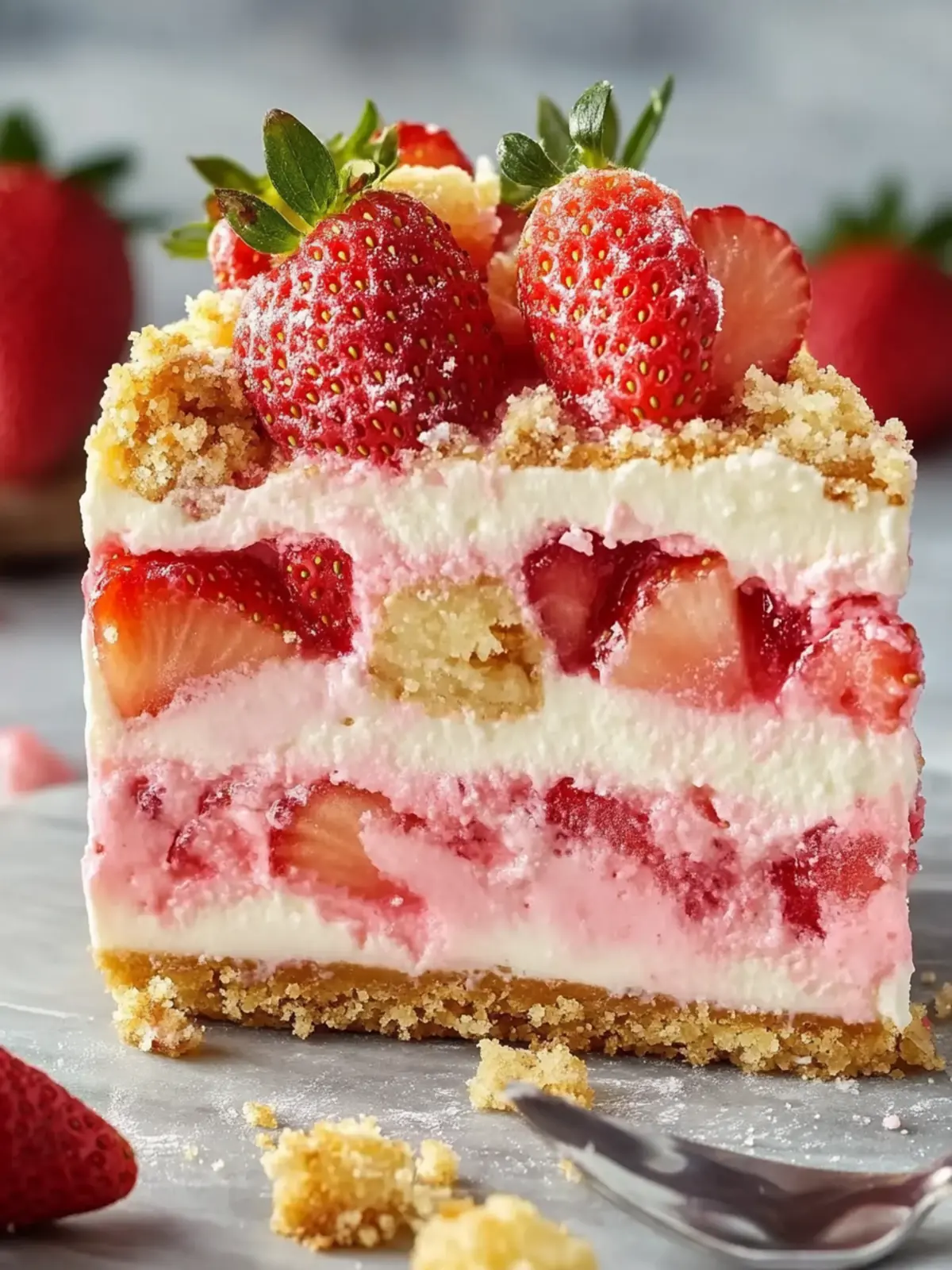 Strawberry Shortcake Cheesecake