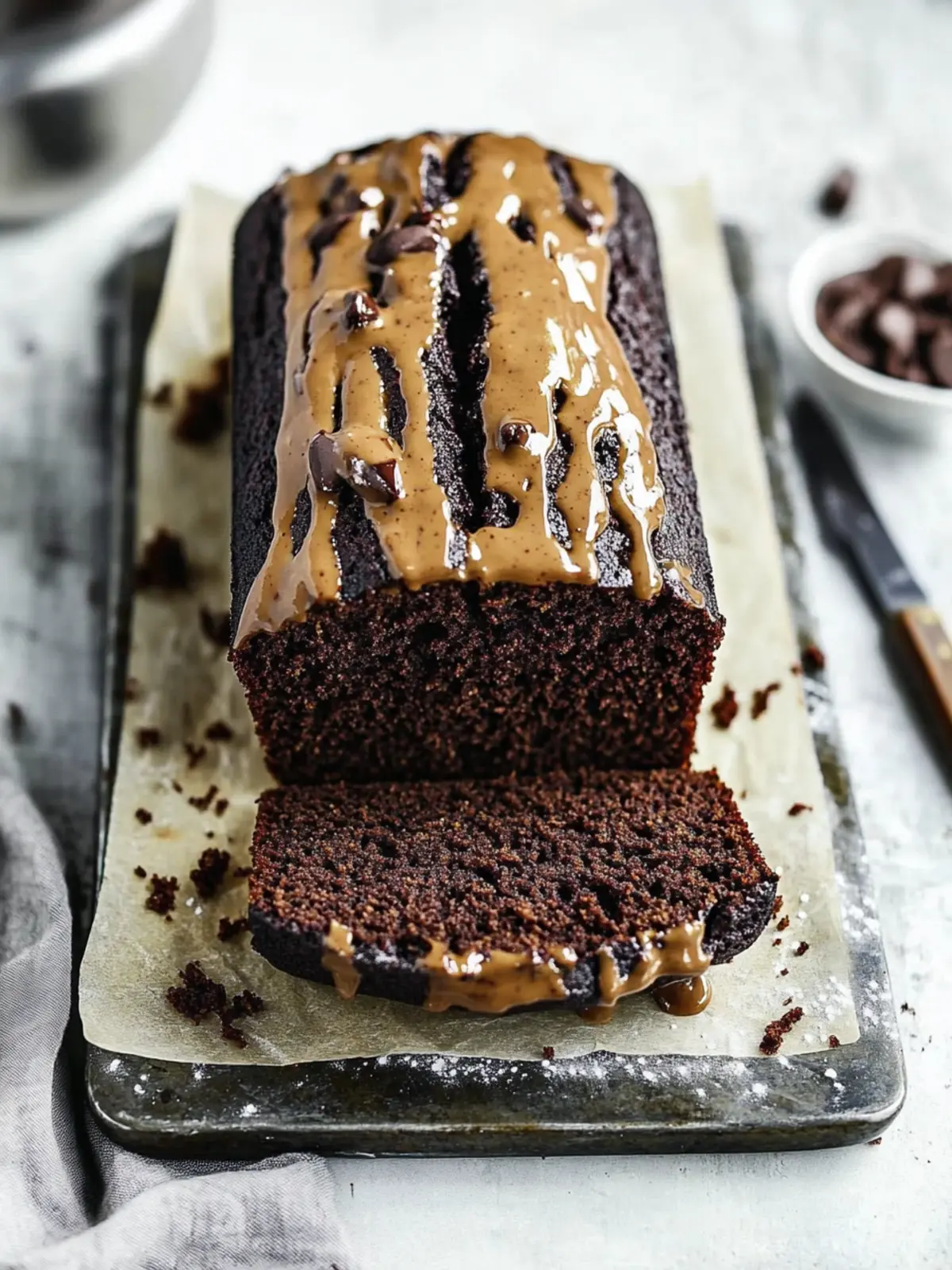 Chocolate Peanut Butter Banana Bread