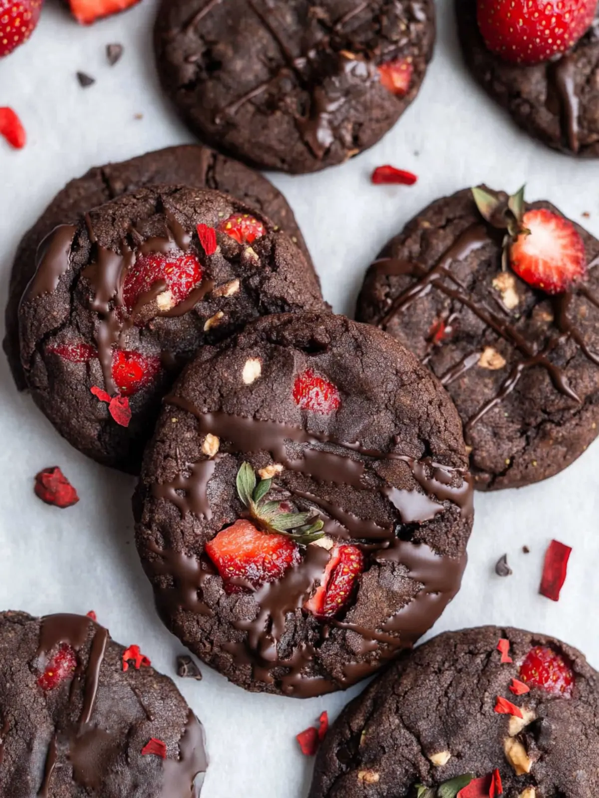 Chocolate Covered Strawberry Cookies