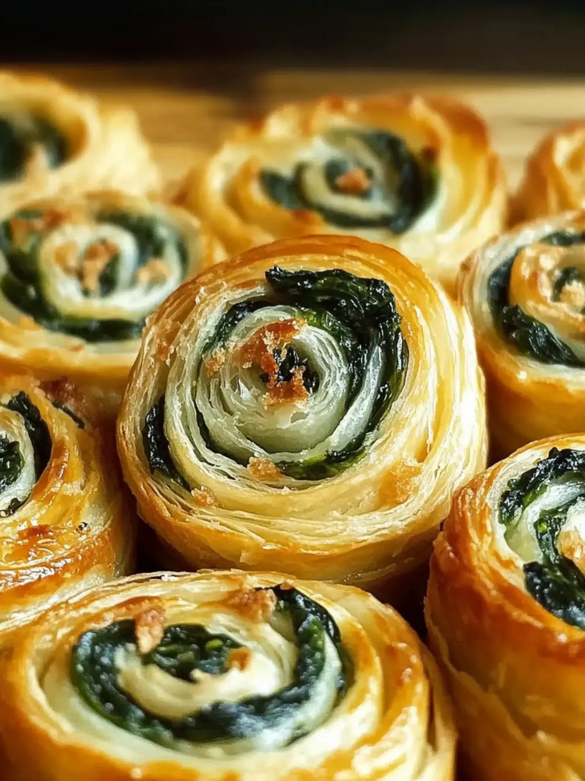 Cheesy Spinach Pinwheels