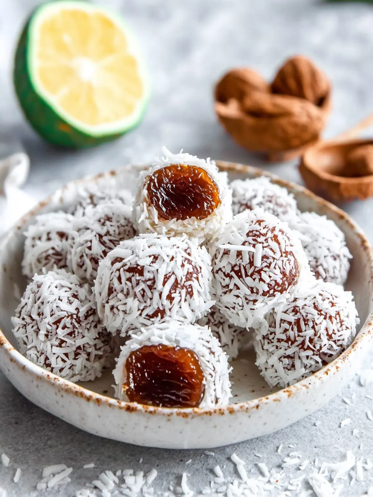 Coconut Date Rolls