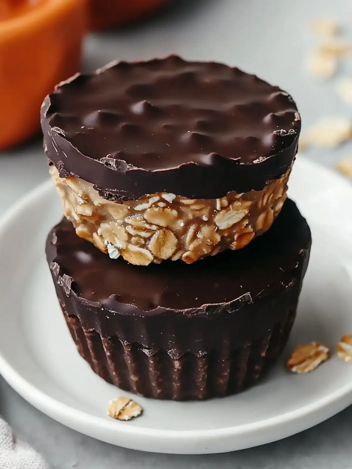 Dark Chocolate Oatmeal Cups