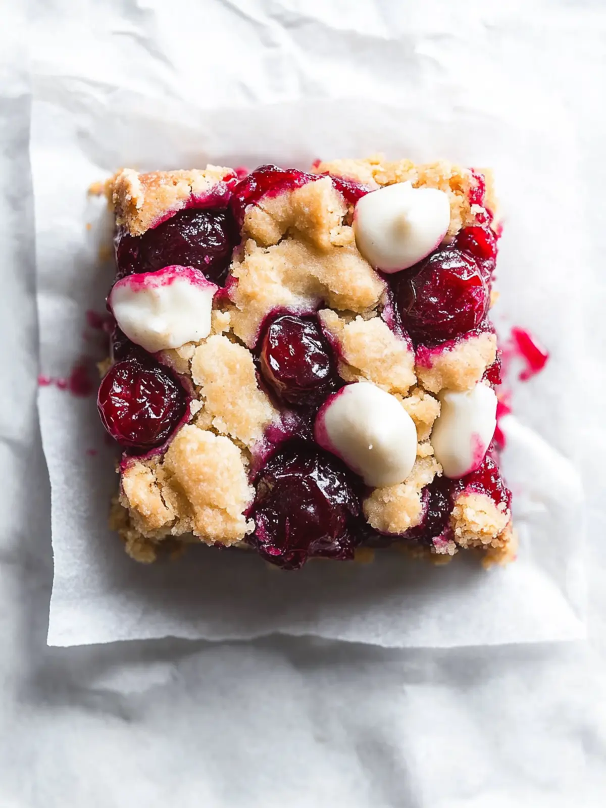 Cranberry Crumble Bars