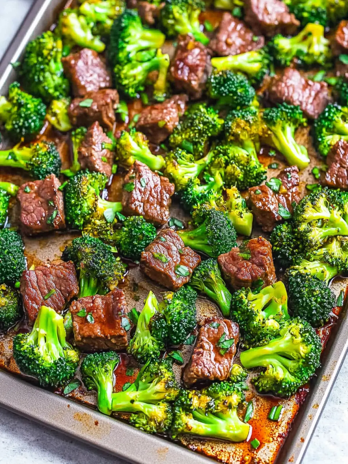 Sheet Pan Beef and Broccoli