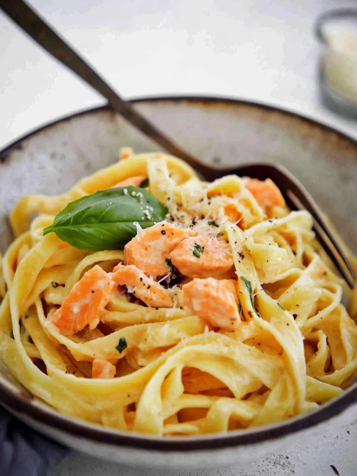 Salmon Fettuccine