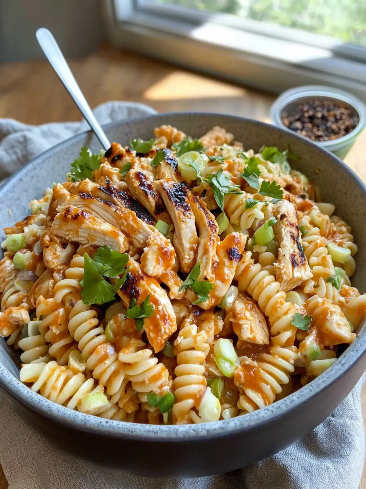 Buffalo Chicken Pasta Salad