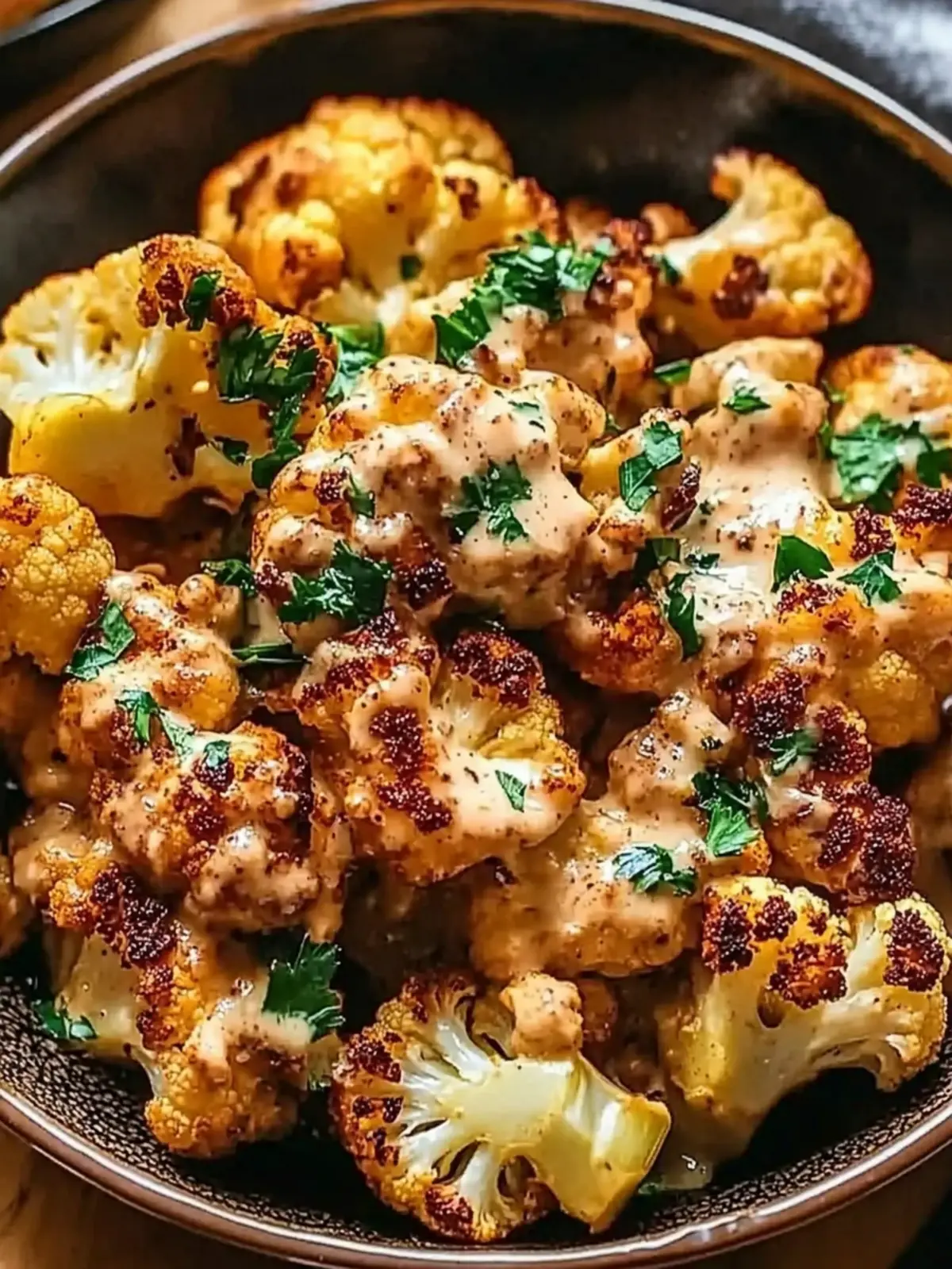 Moroccan Cauliflower with Tahini-Honey