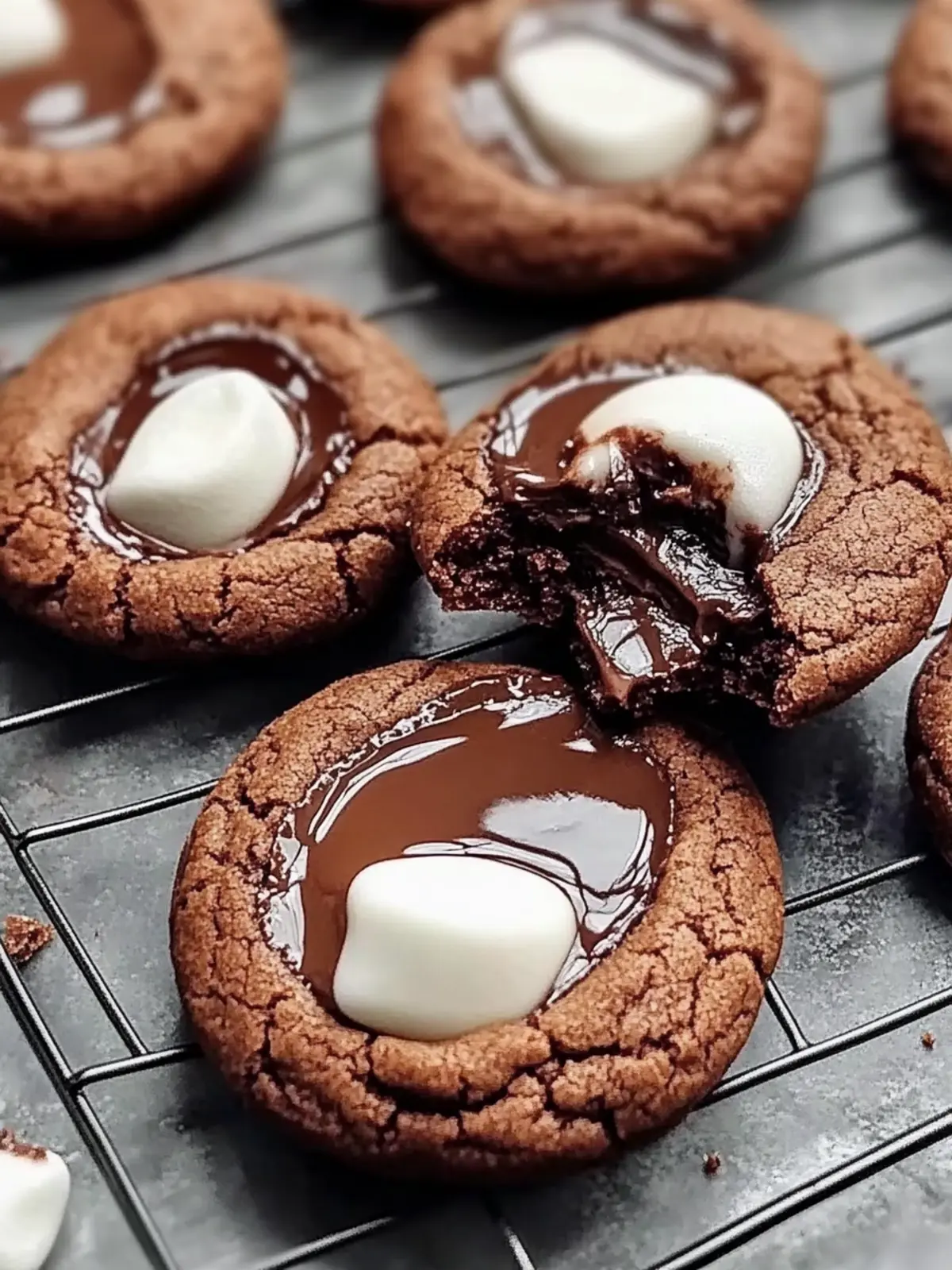 Marshmallow Hot Cocoa Surprise Cookies
