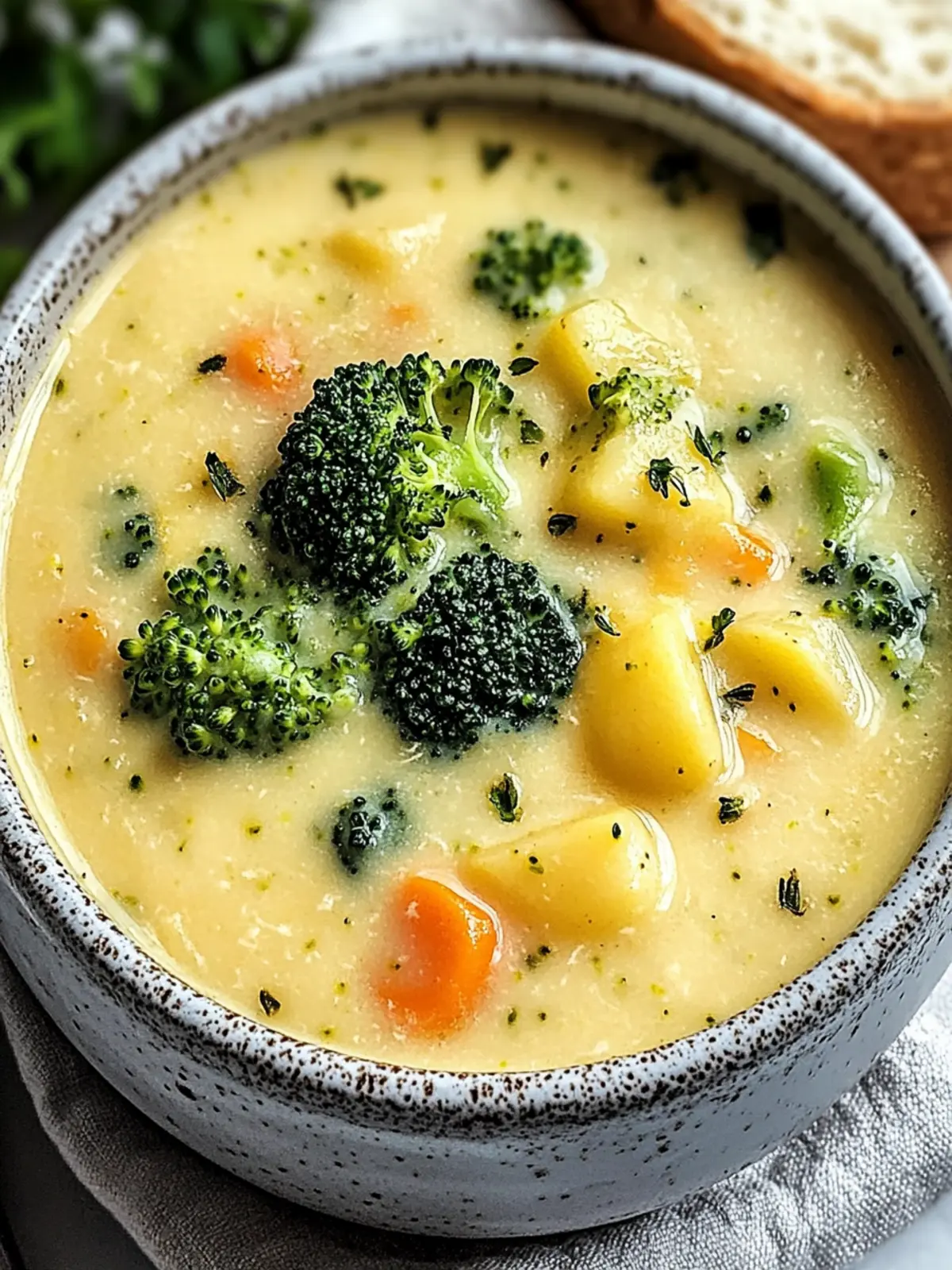 Broccoli Potato Cheese Soup