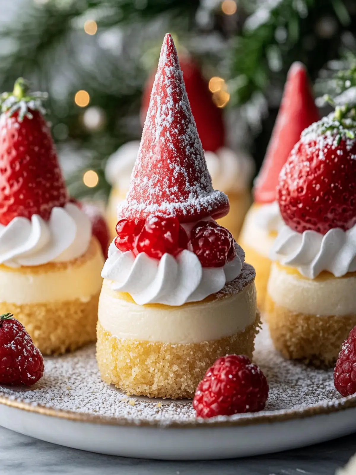 Gnome Mini Cheesecakes