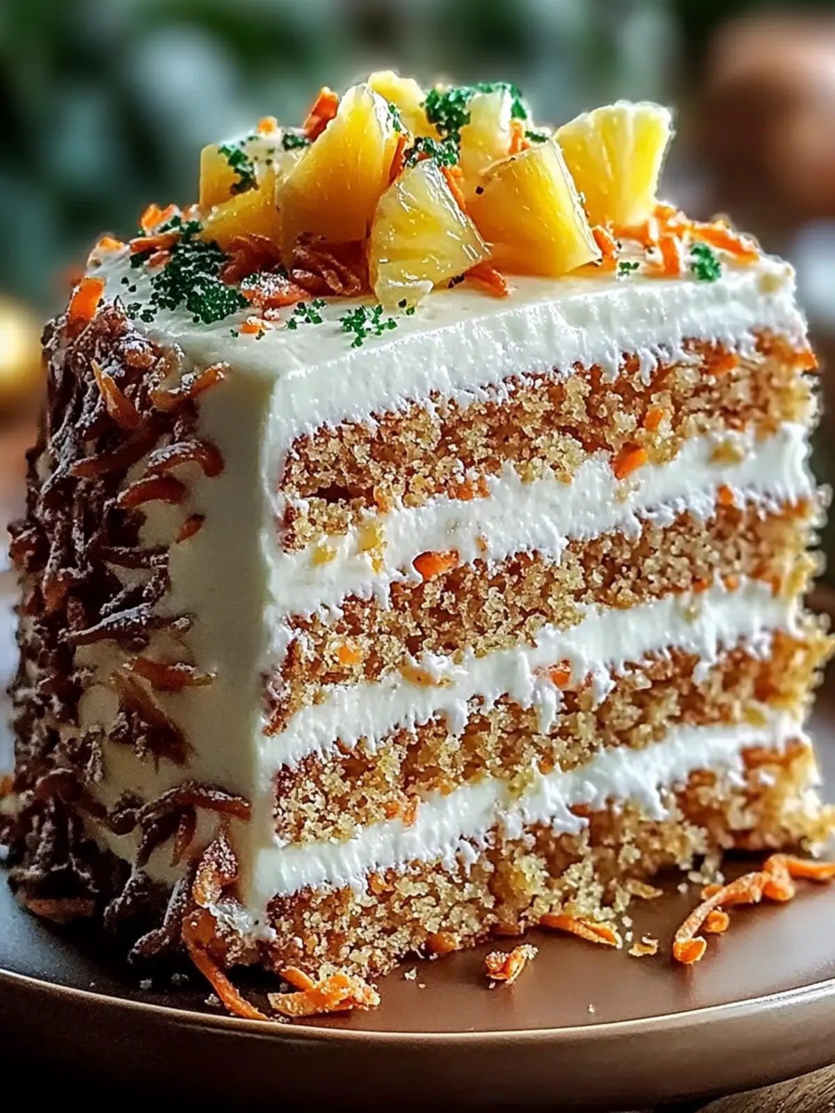 Christmas Hawaiian Carrot Pineapple Cake