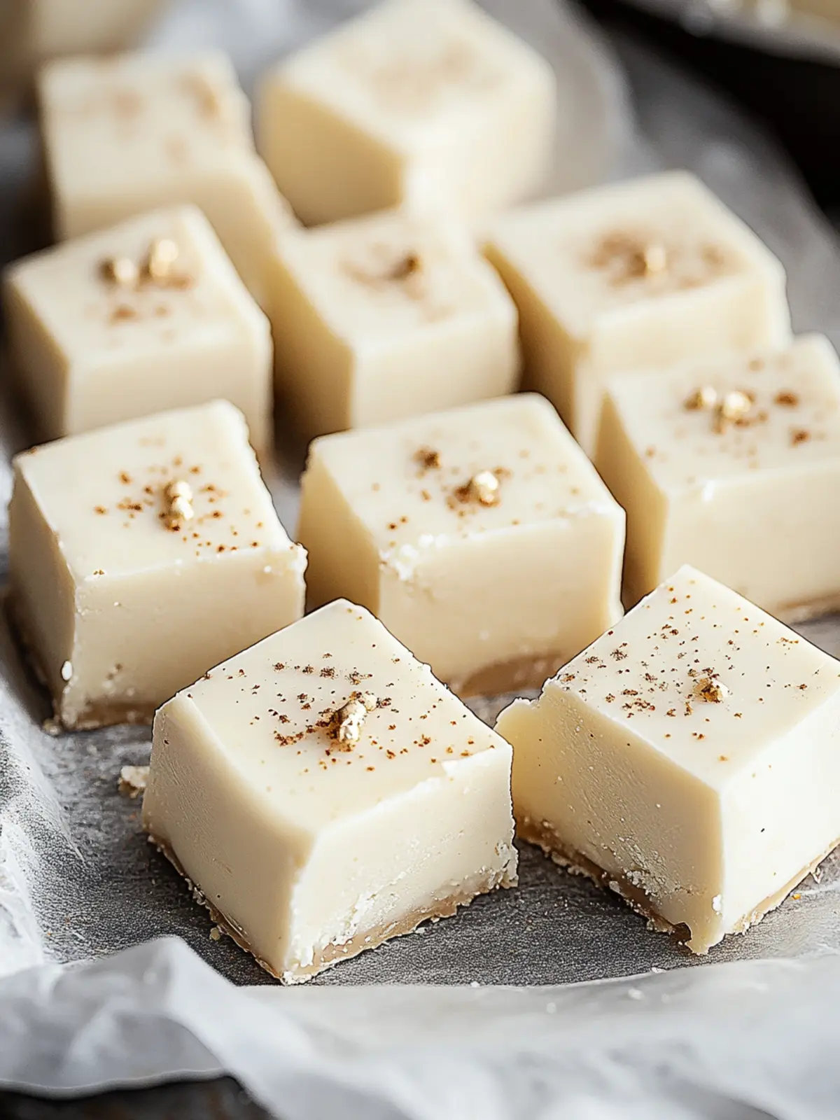 Christmas Eggnog Fudge