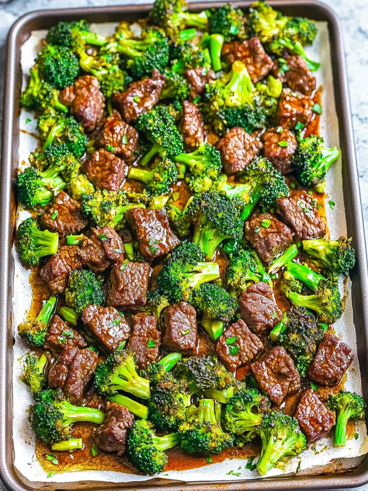 Sheet Pan Beef and Broccoli
