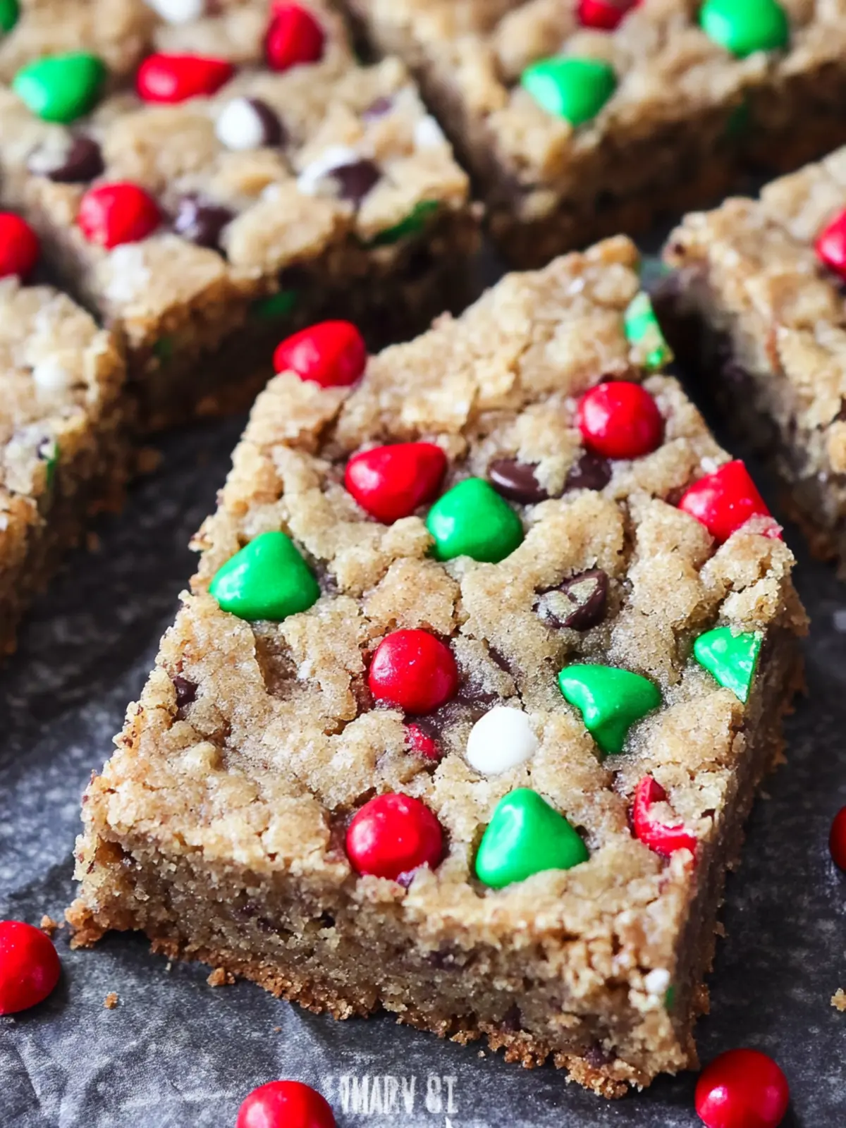 Santa’s Peanut Butter Cookie Bars