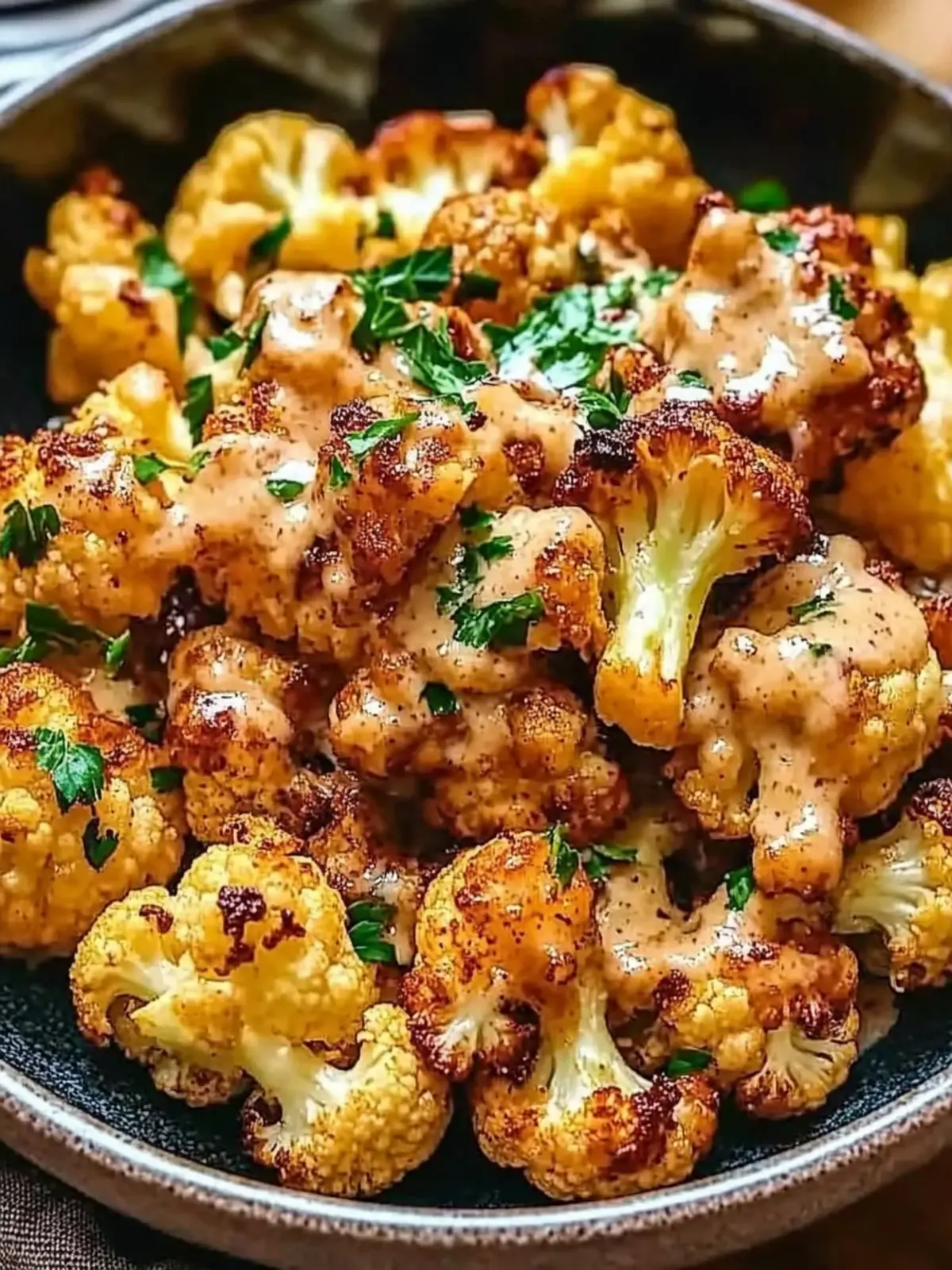 Moroccan Cauliflower with Tahini-Honey