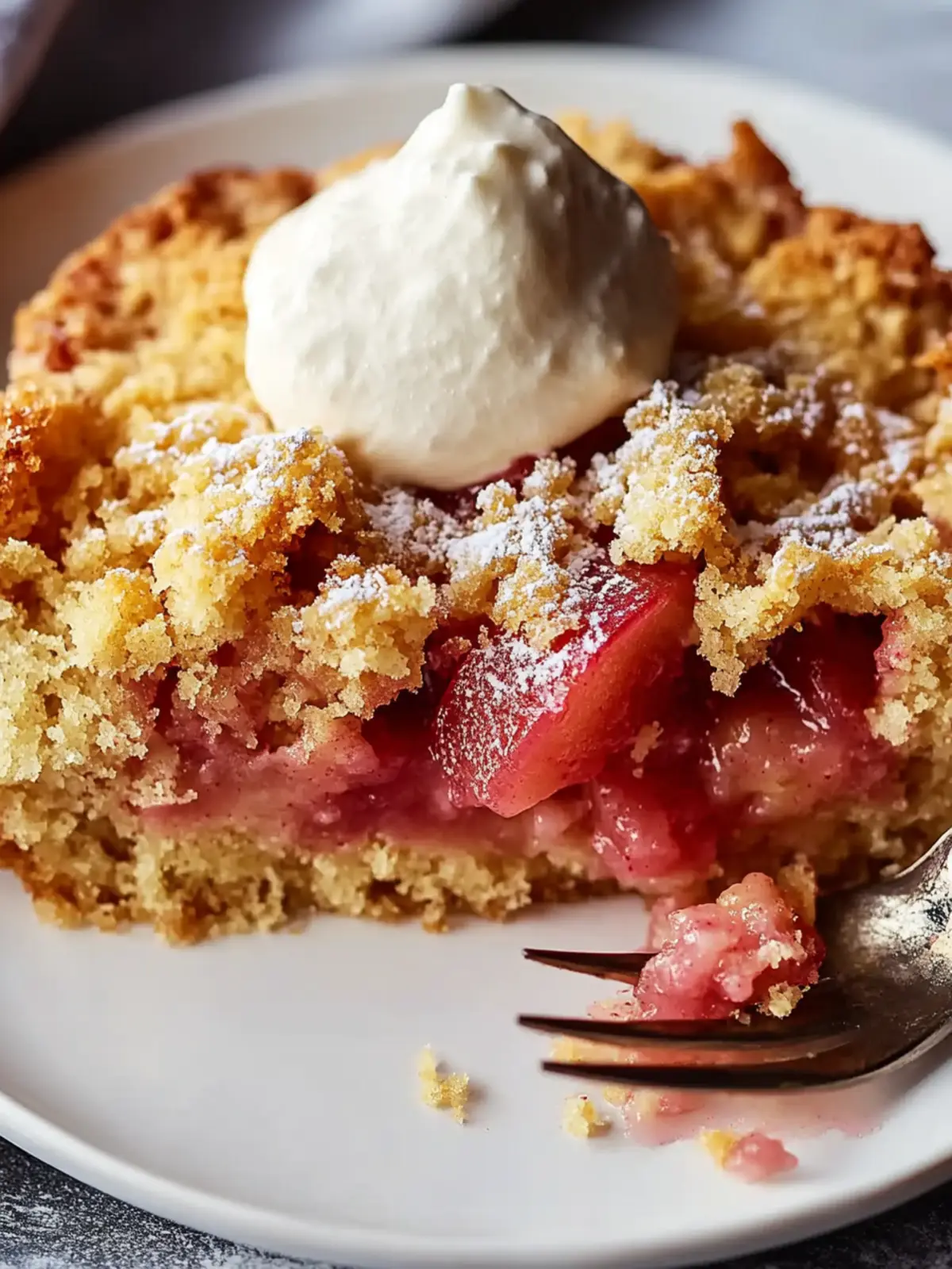Rhubarb Dump Cake
