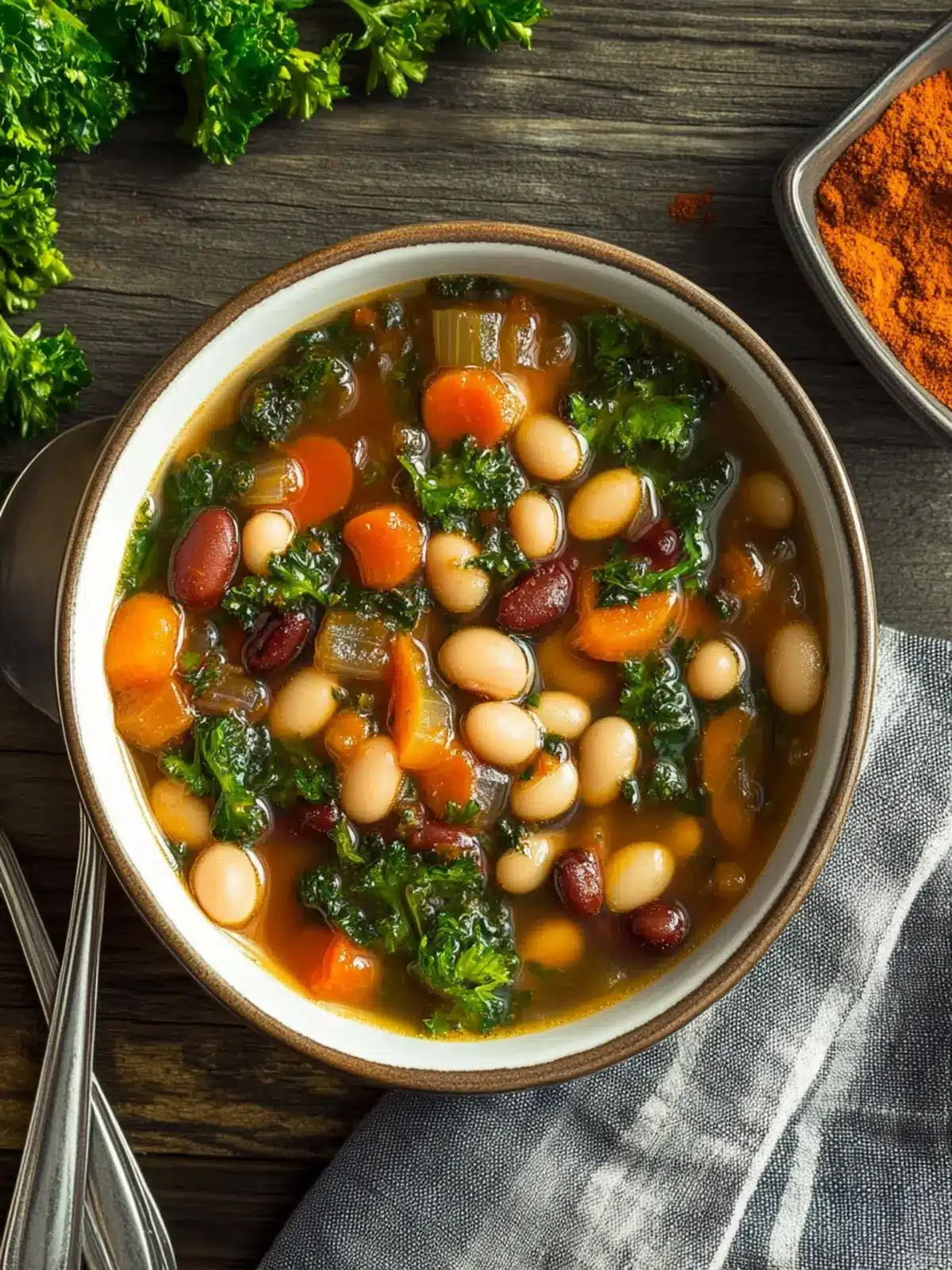 Hearty Mixed Bean Soup