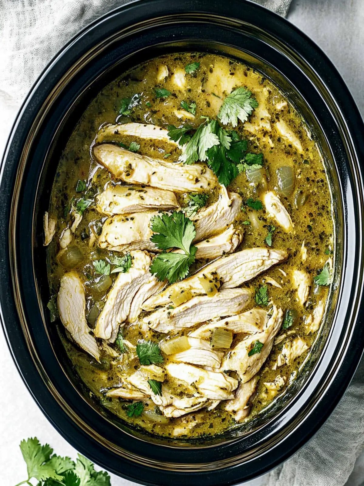 Crockpot Salsa Verde Chicken