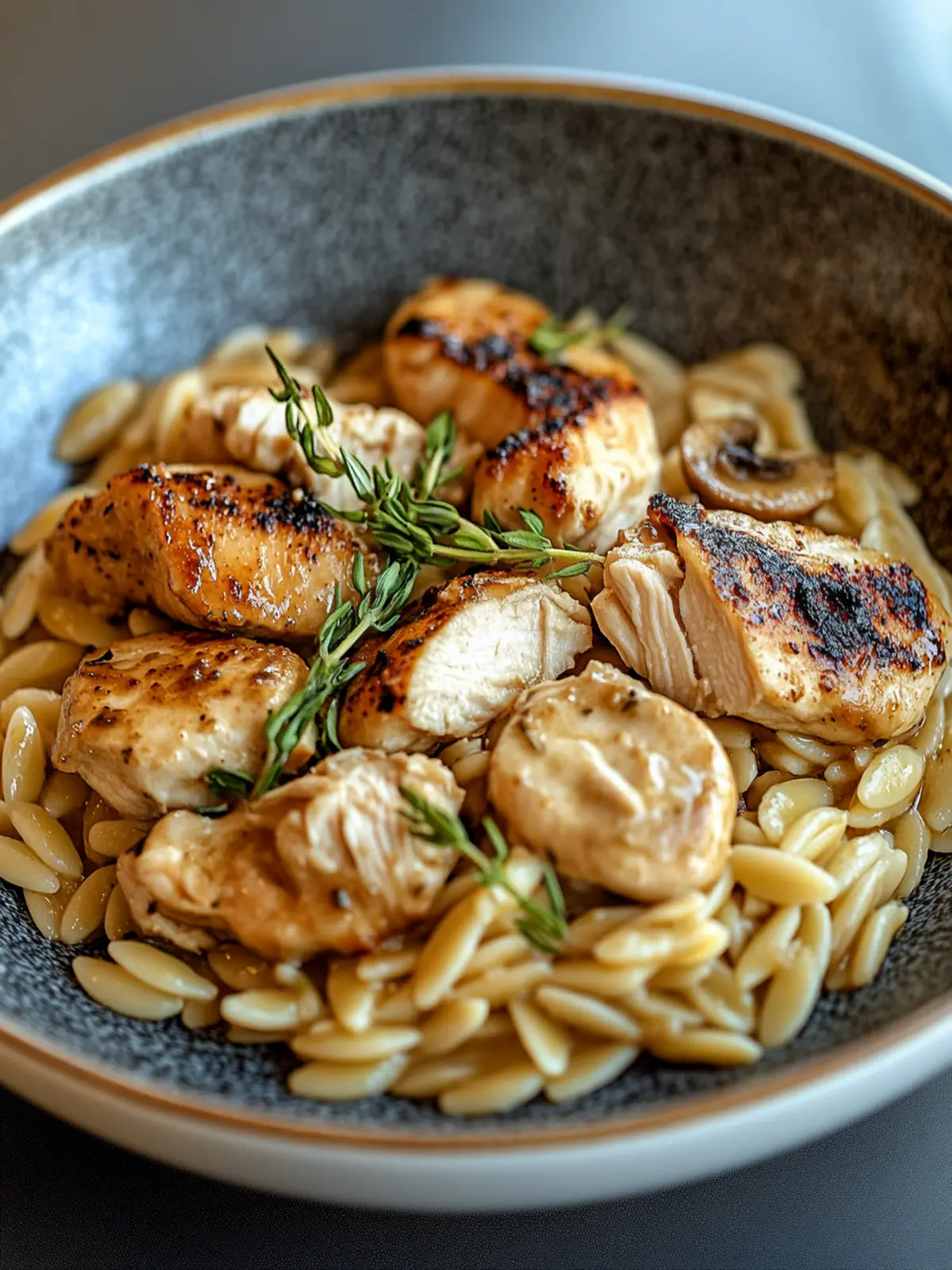 Marsala Chicken Orzo