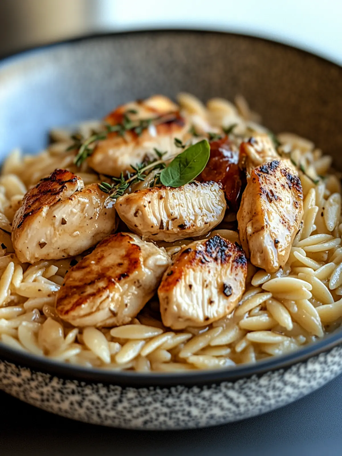 Marsala Chicken Orzo