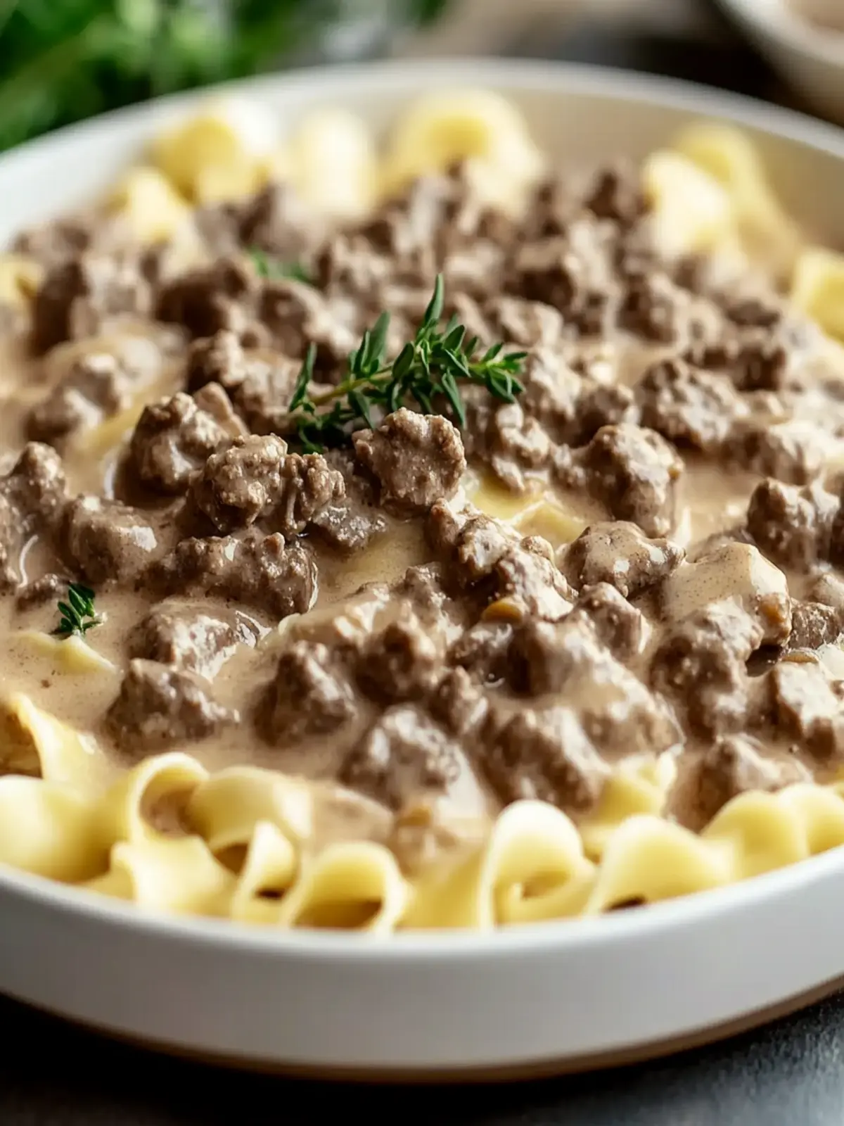 Beef Stroganoff with Ground Beef
