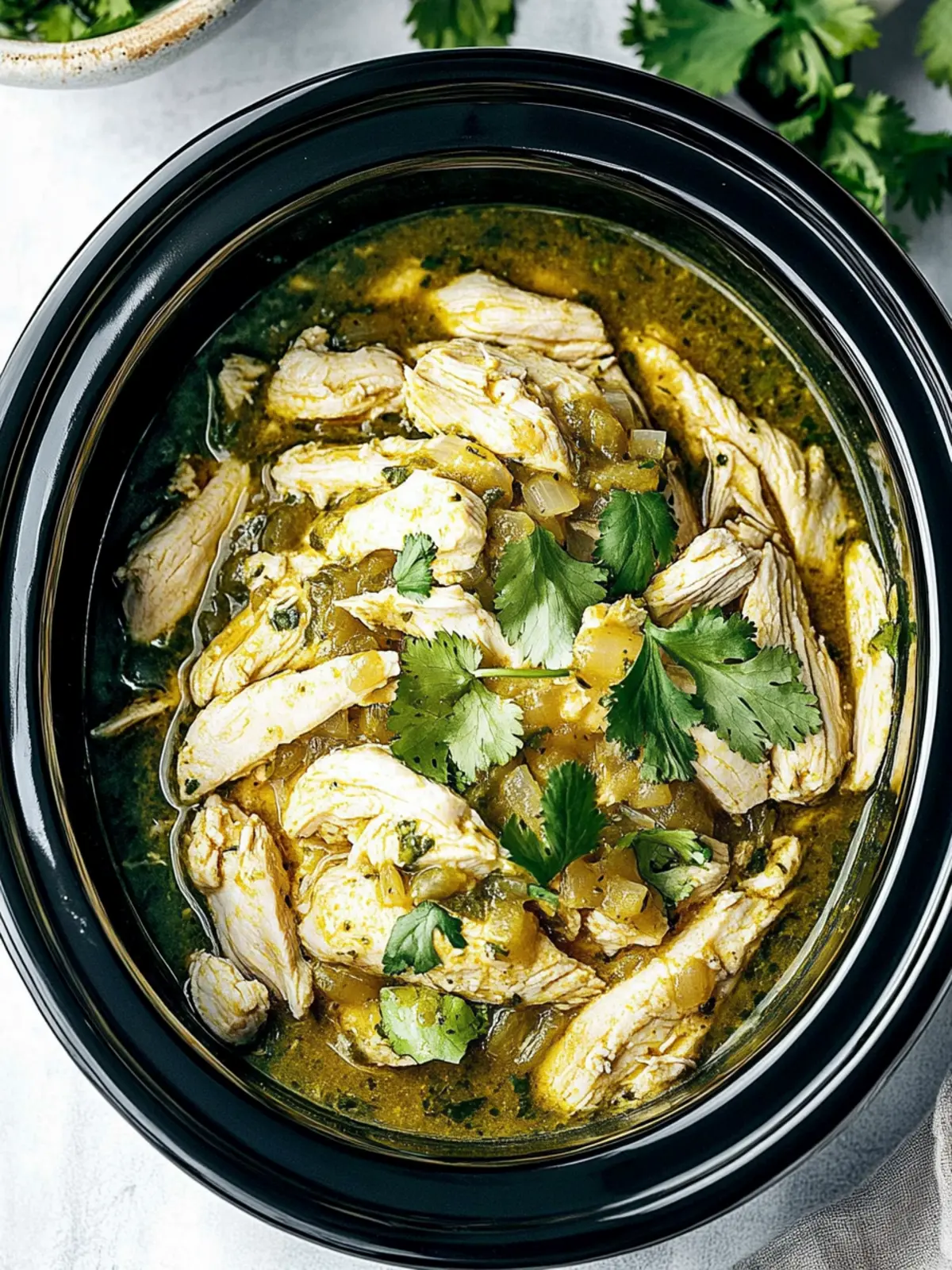 Crockpot Salsa Verde Chicken