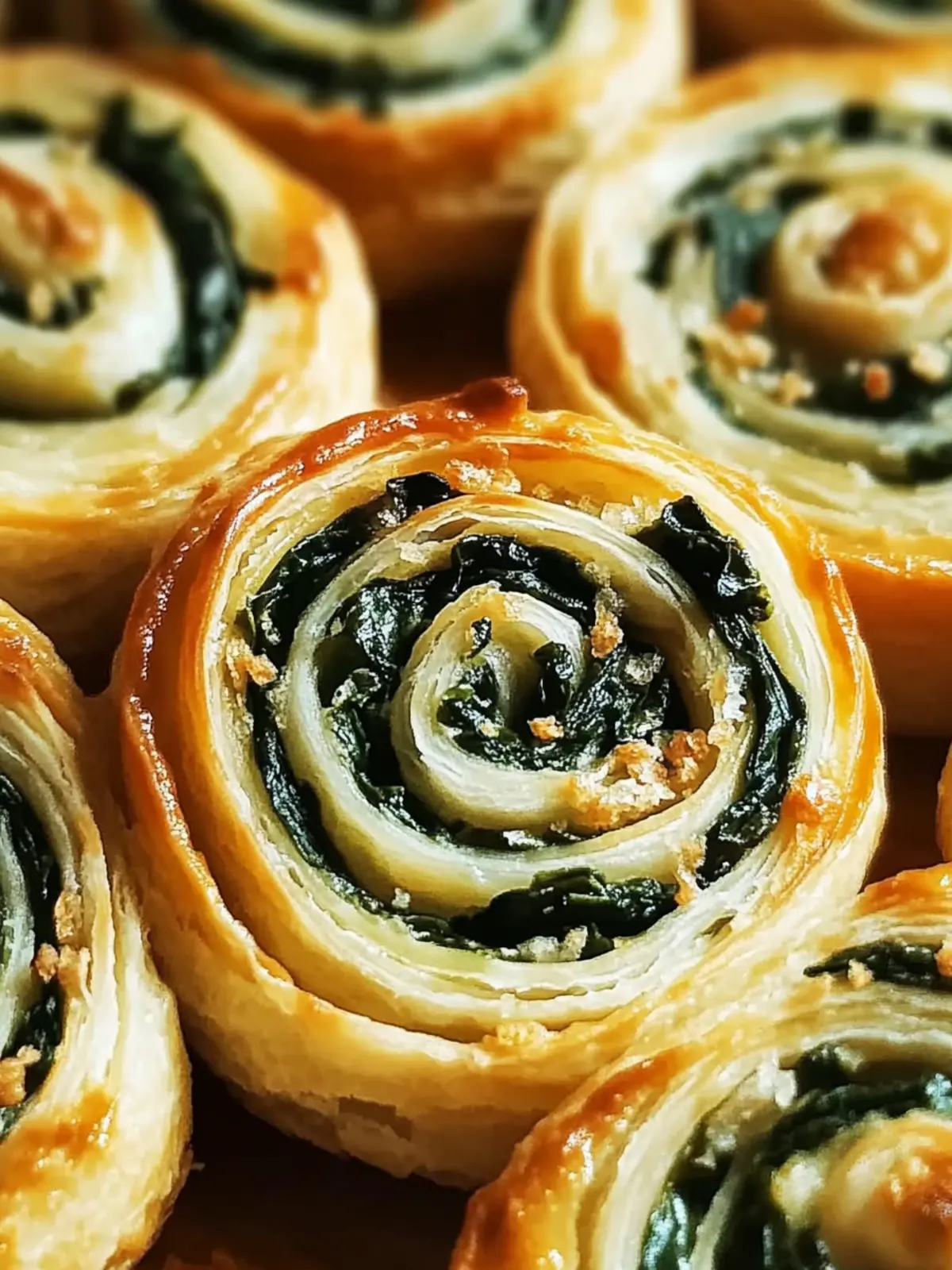 Cheesy Spinach Pinwheels