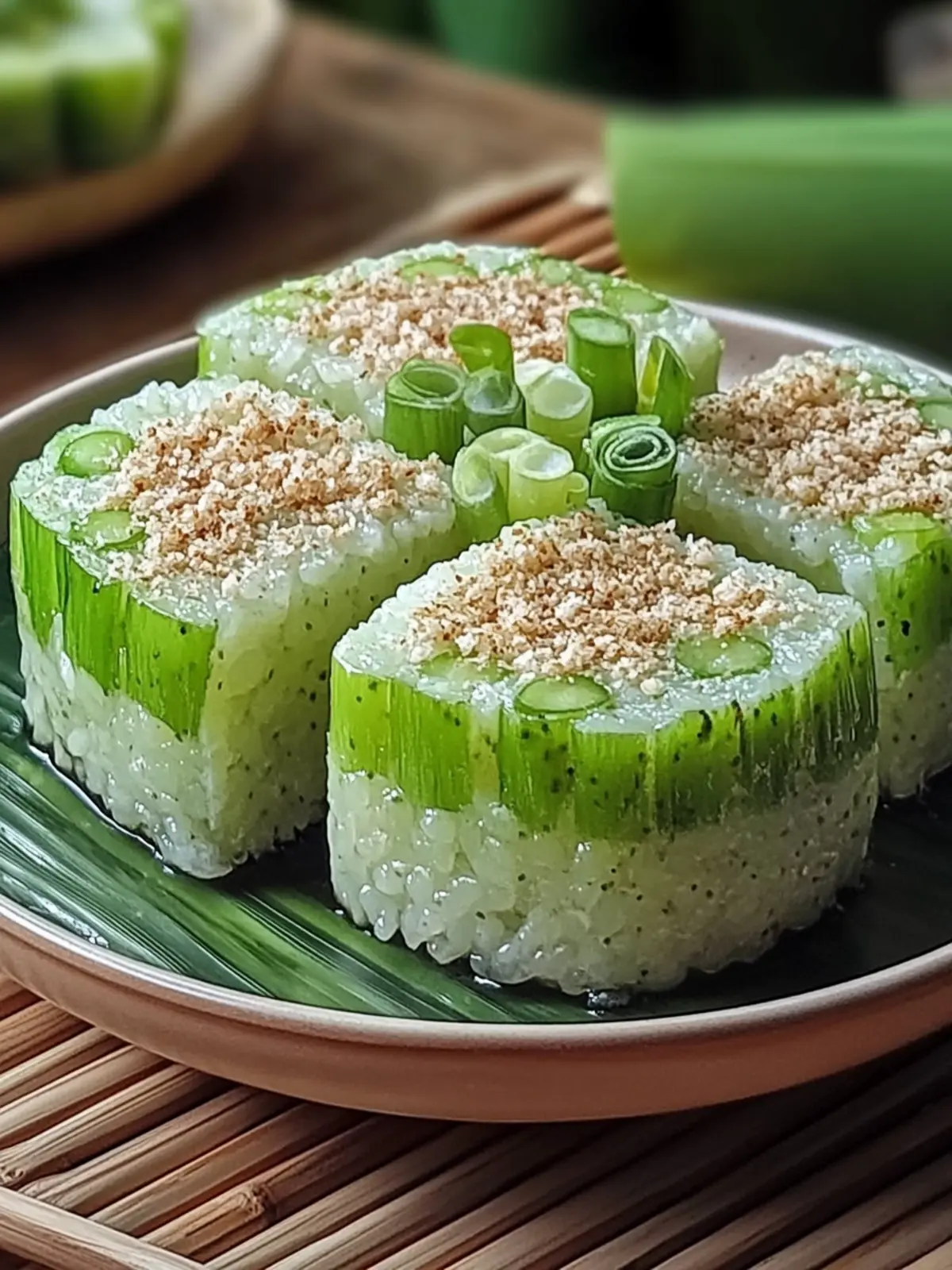 Pandan Sticky Rice Cake