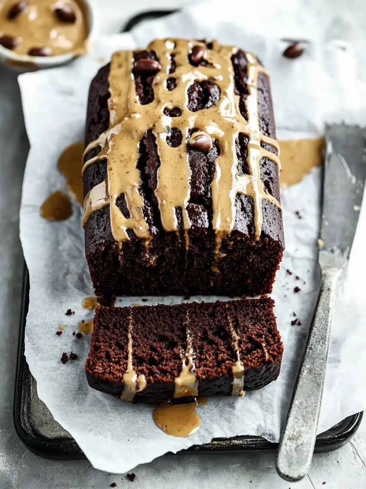 Chocolate Peanut Butter Banana Bread