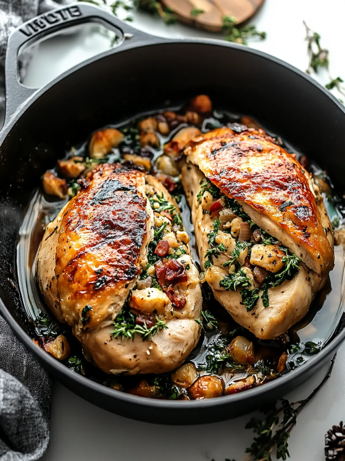 Christmas Stuffed Chicken Breast