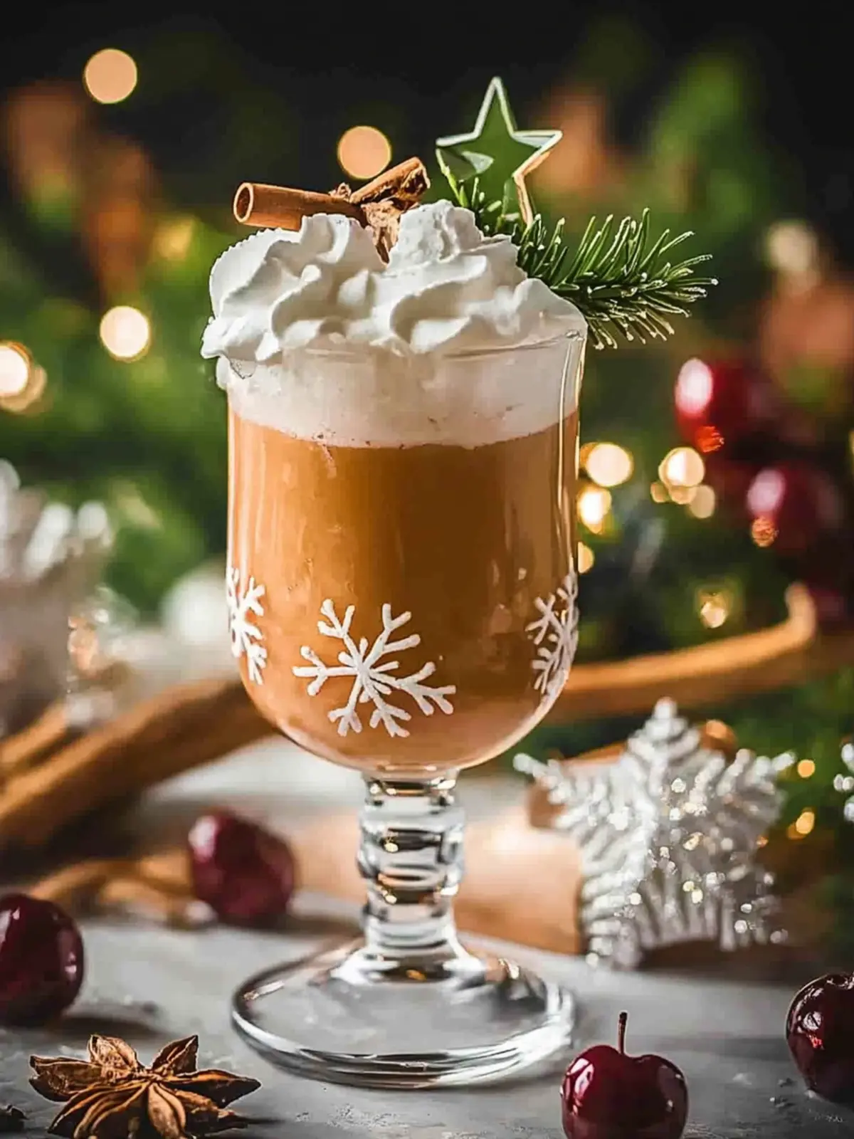 Christmas Cherry Fizz Mocktail