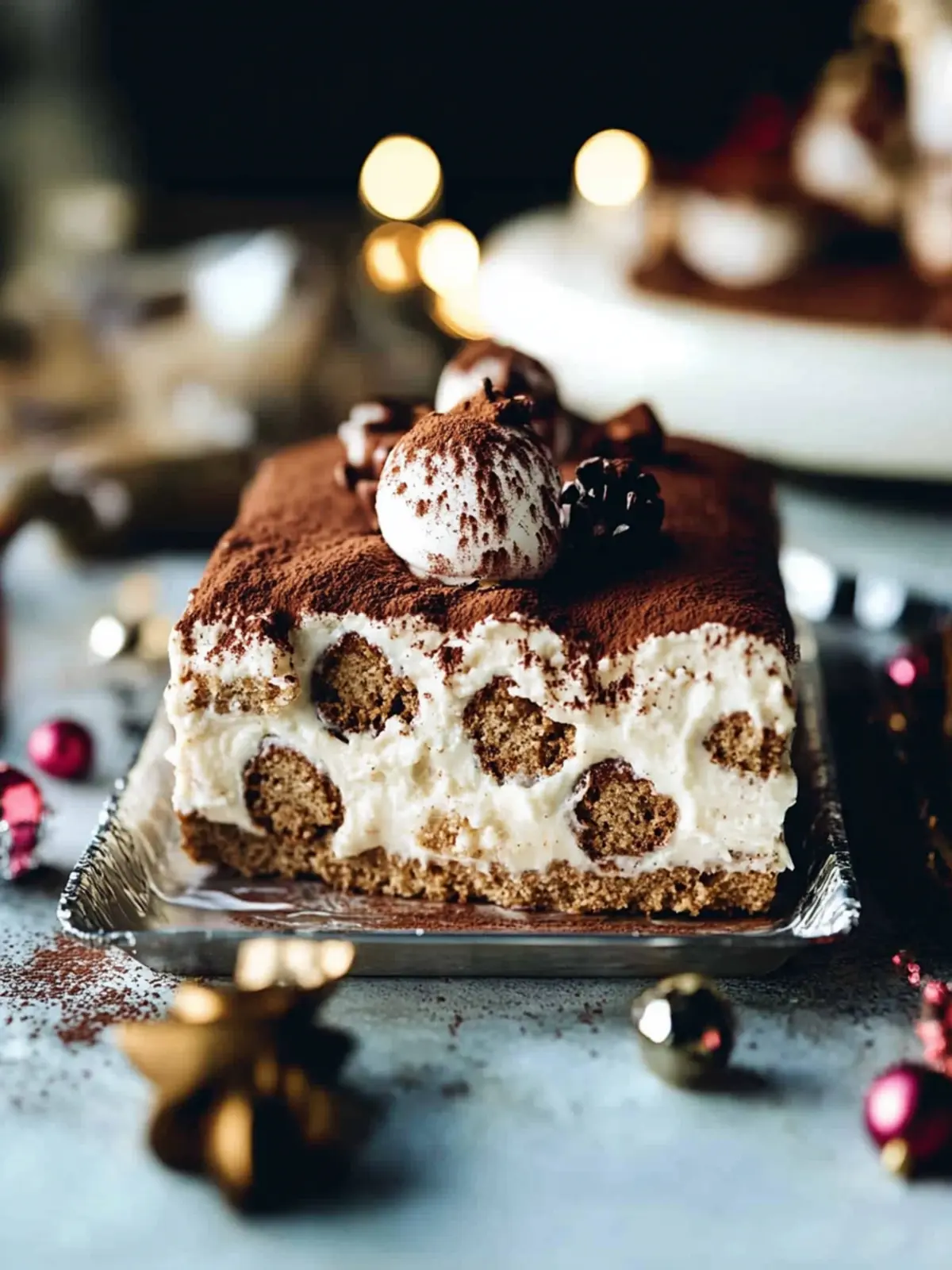 Eggnog Gingerbread Tiramisu