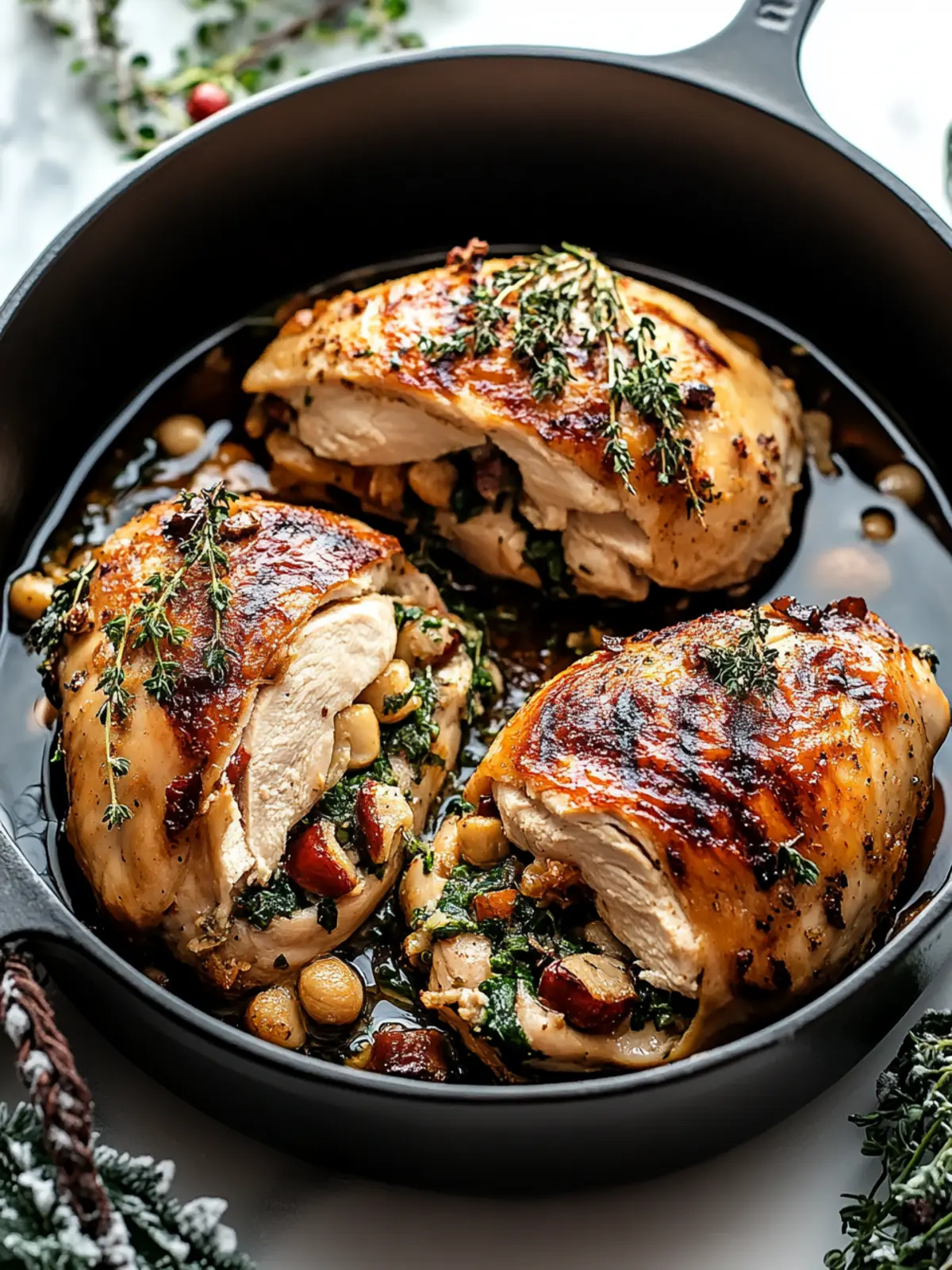 Christmas Stuffed Chicken Breast