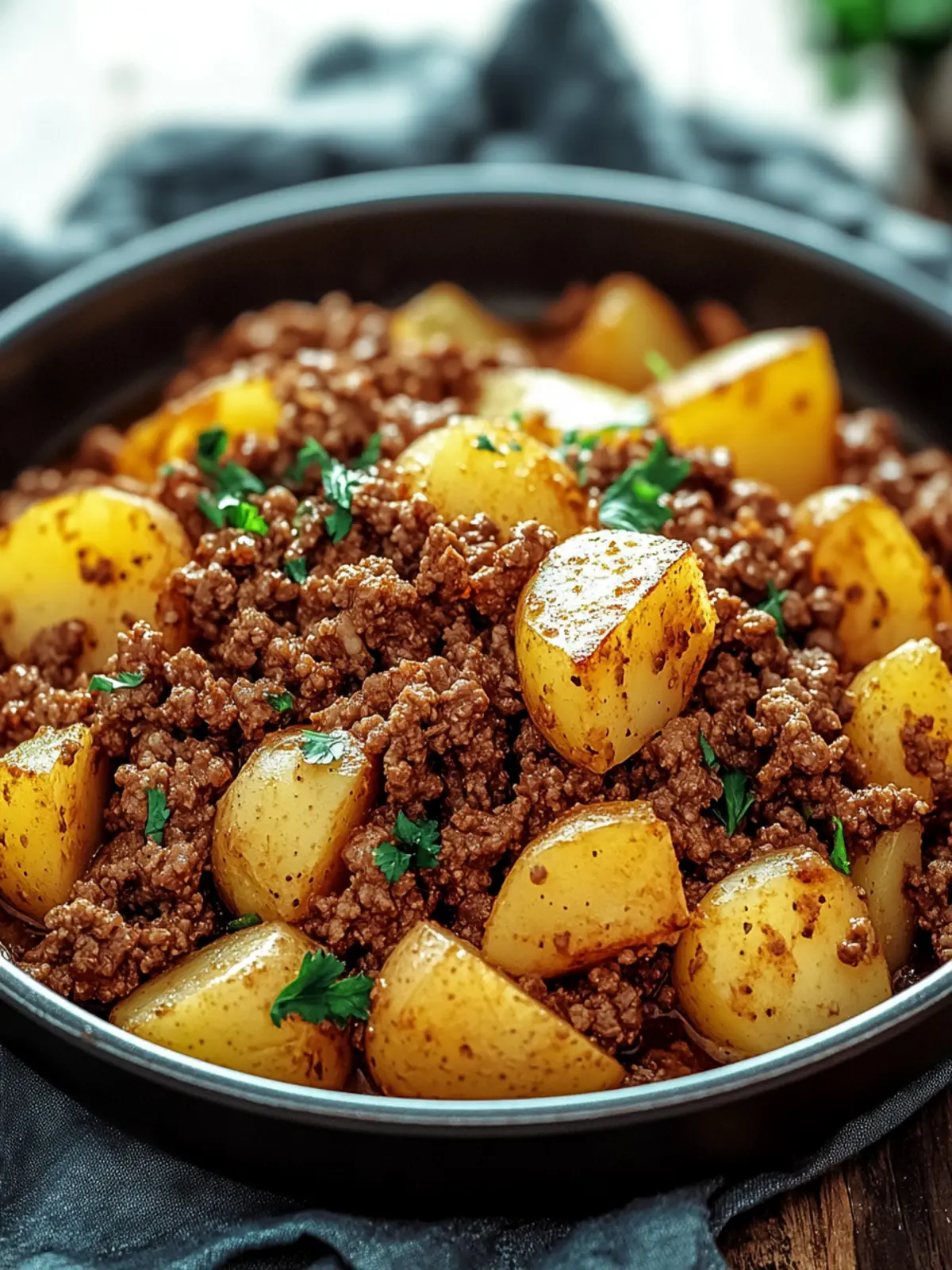 One-Pan Ground Beef with Potatoes
