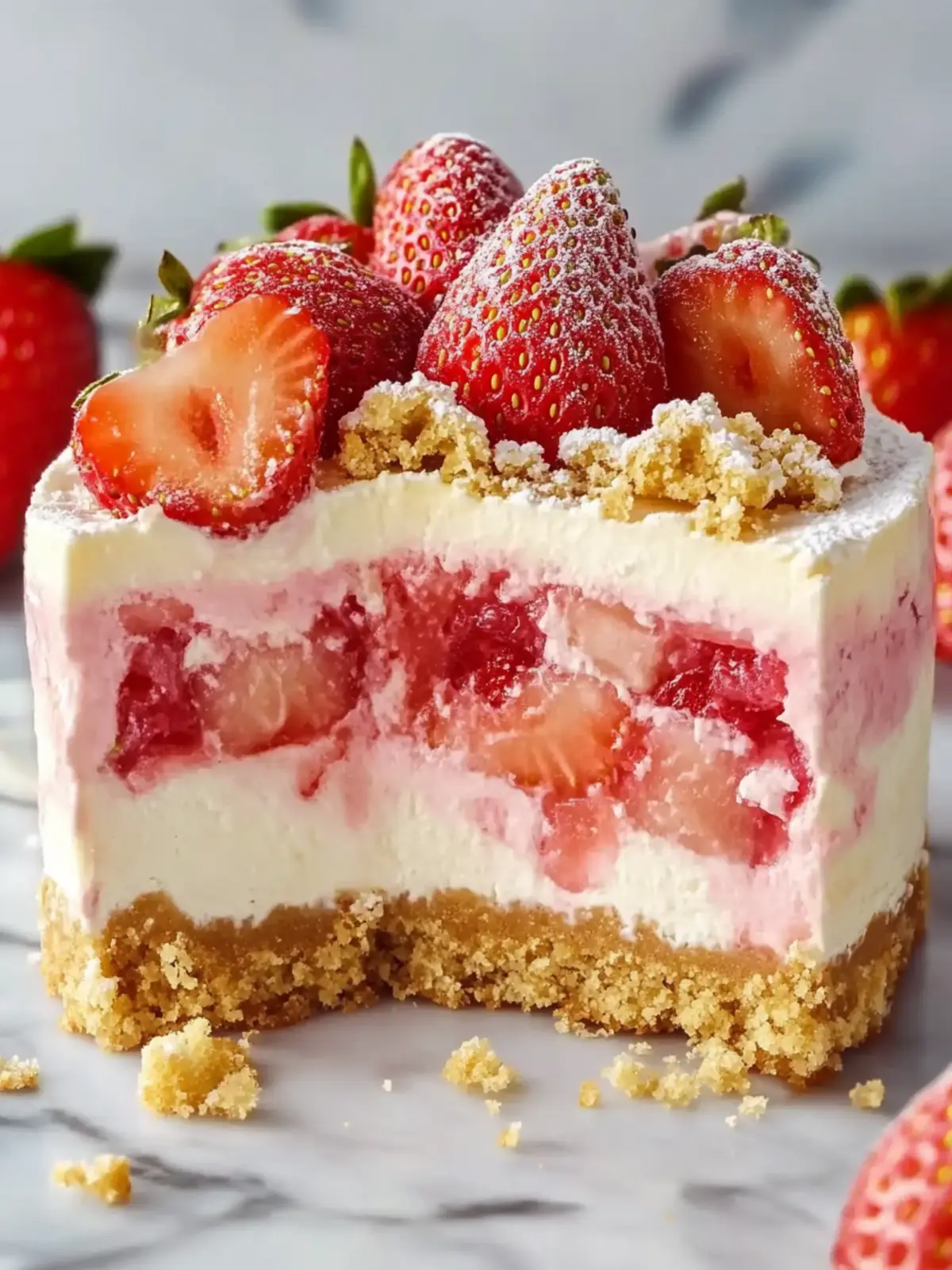 Strawberry Shortcake Cheesecake