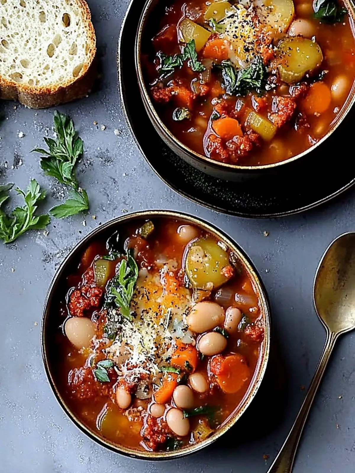 Chorizo White Bean and Vegetable Soup