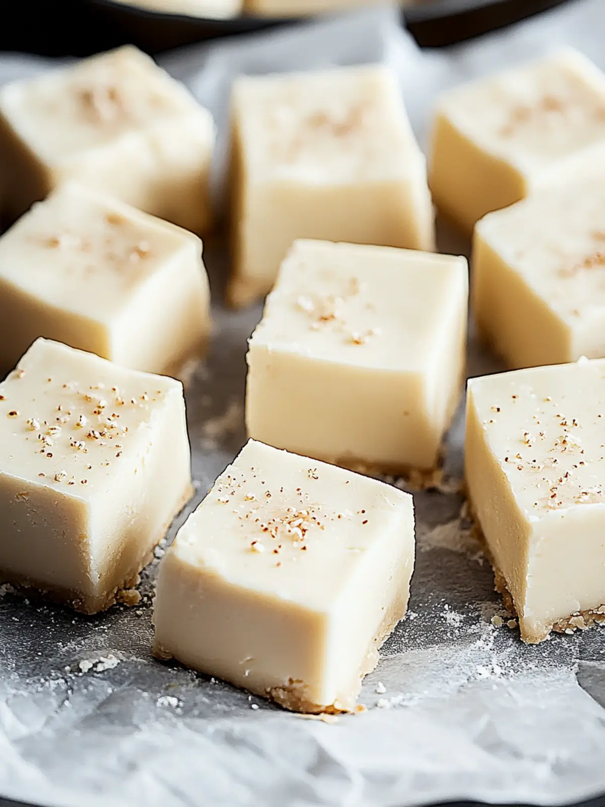 Christmas Eggnog Fudge