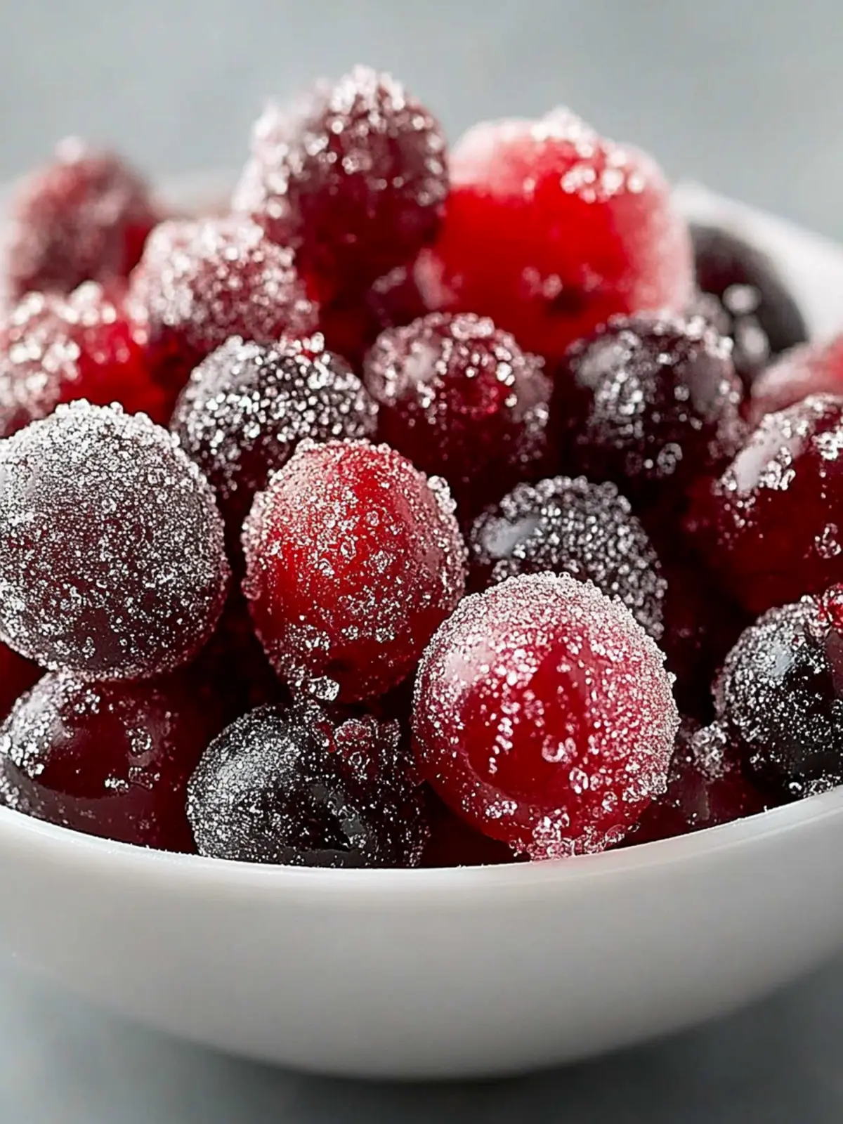 Candied Cranberry Sugar Snack