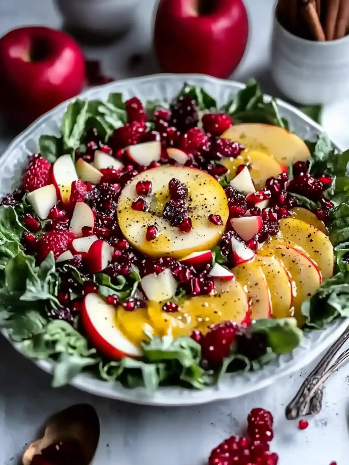 Sweet Christmas Apple Salad