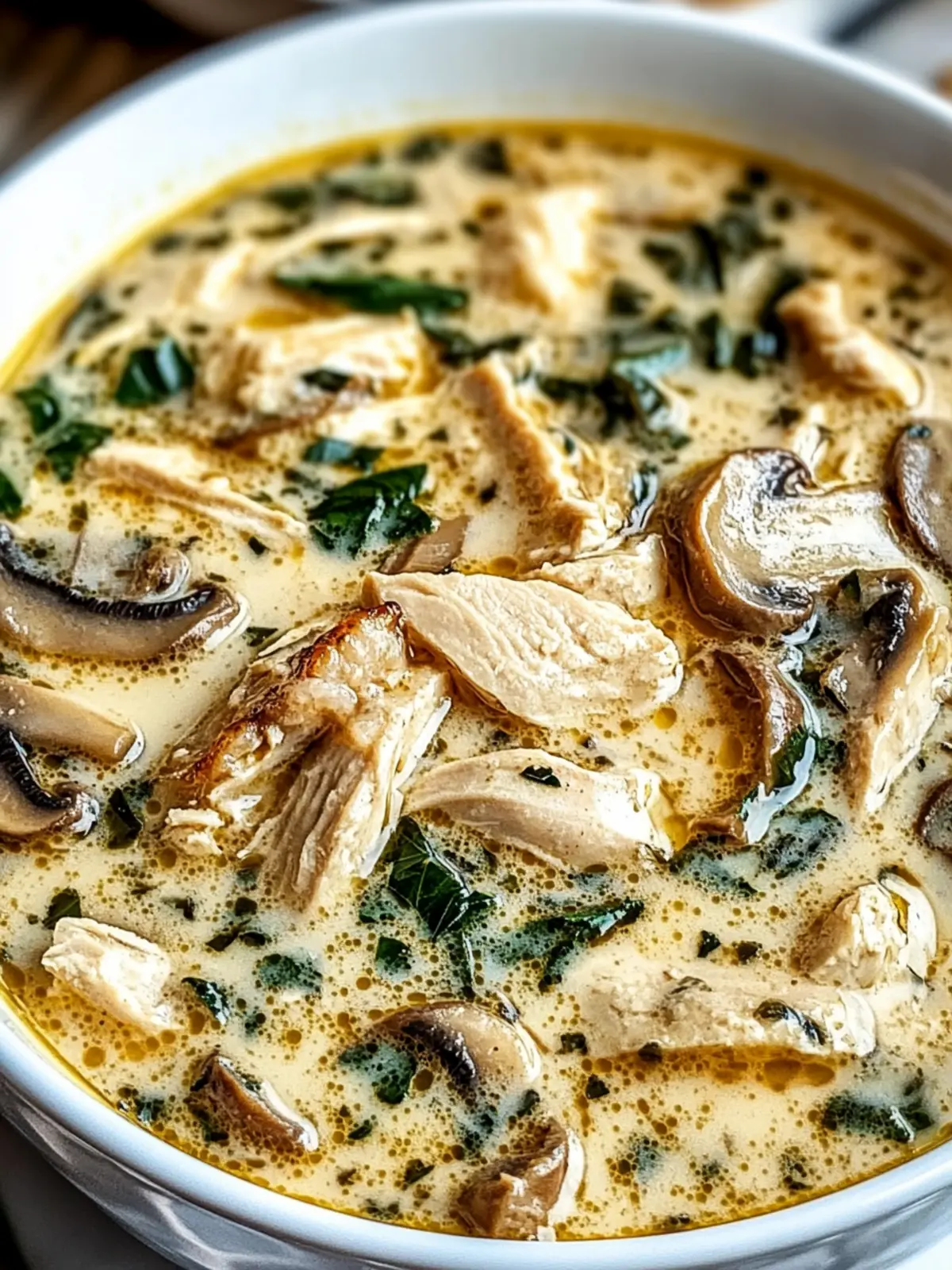 Rotisserie Chicken Mushroom Soup