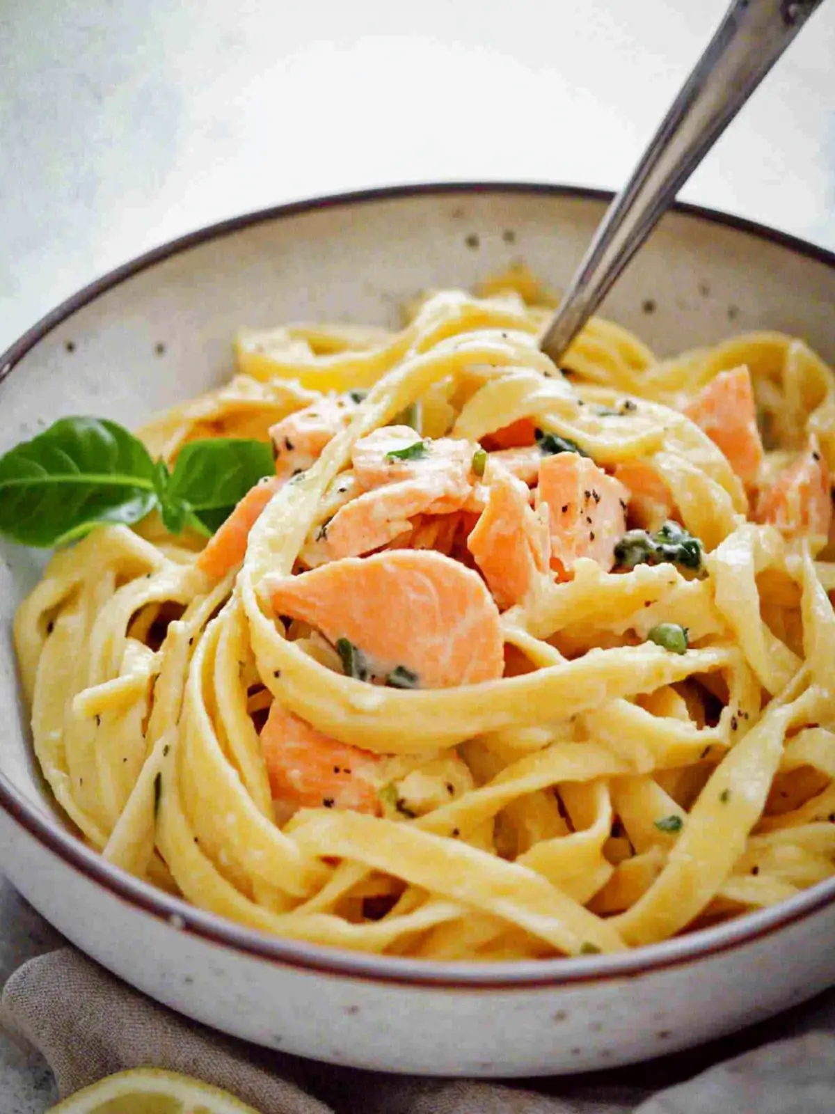 Salmon Fettuccine